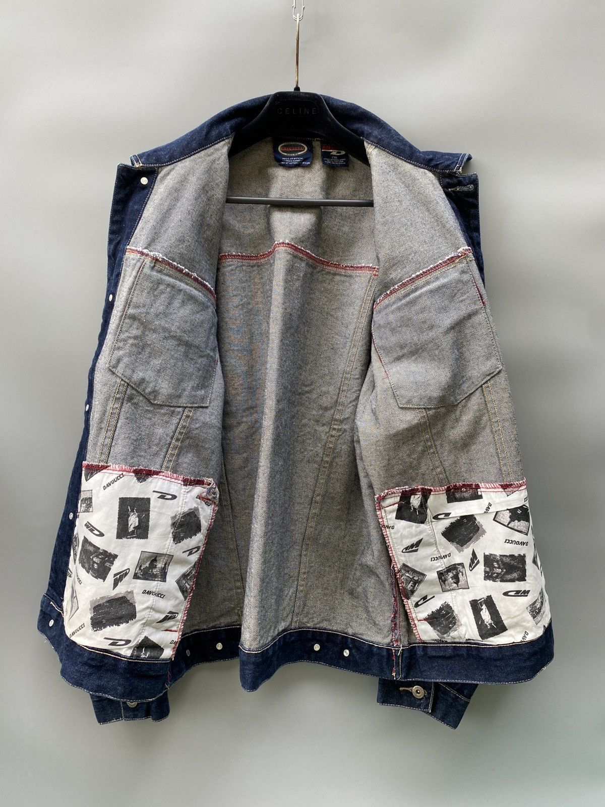 Vintage 90s Davoucci Vintage Hip hop Denim Jacket Size US XL / EU 56 / 4 - 10 Thumbnail