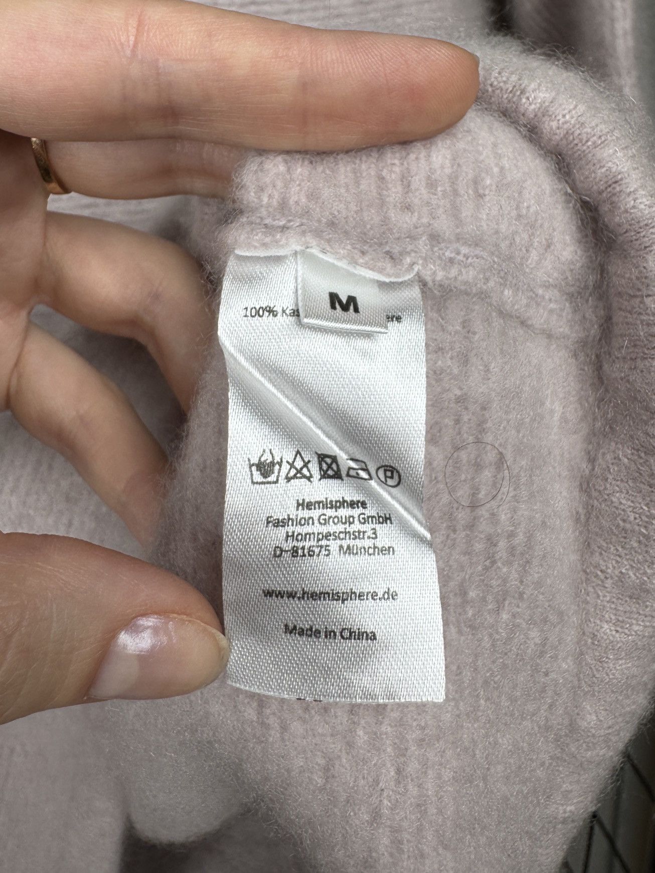 Other Hemipshere Cashmere powder short sleeve turtleneck sweater Size M / US 6-8 / IT 42-44 - 10 Thumbnail