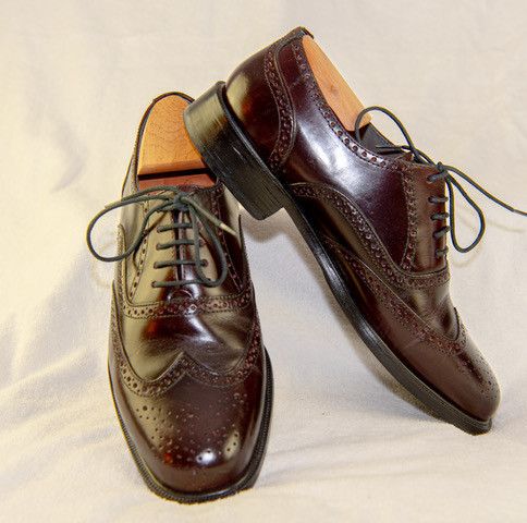 Florsheim Cordovan wingtip dress shoes Size US 10 / EU 43 - 1 Thumbnail