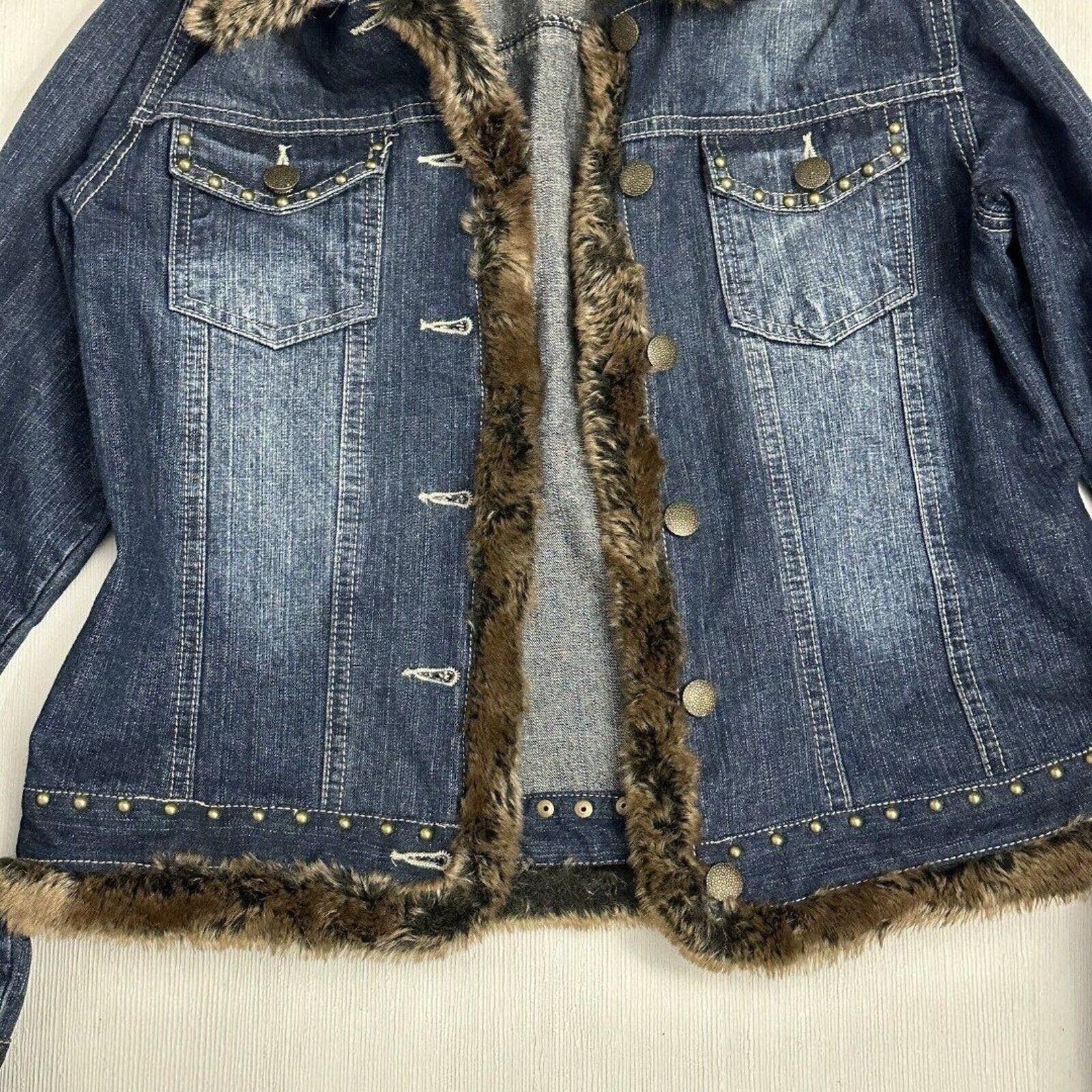 Young Fabulous & Broke Fabulous Furs Denim Blue Jean Jacket Medium Button Coat Size M / US 6-8 / IT 42-44 - 4 Thumbnail
