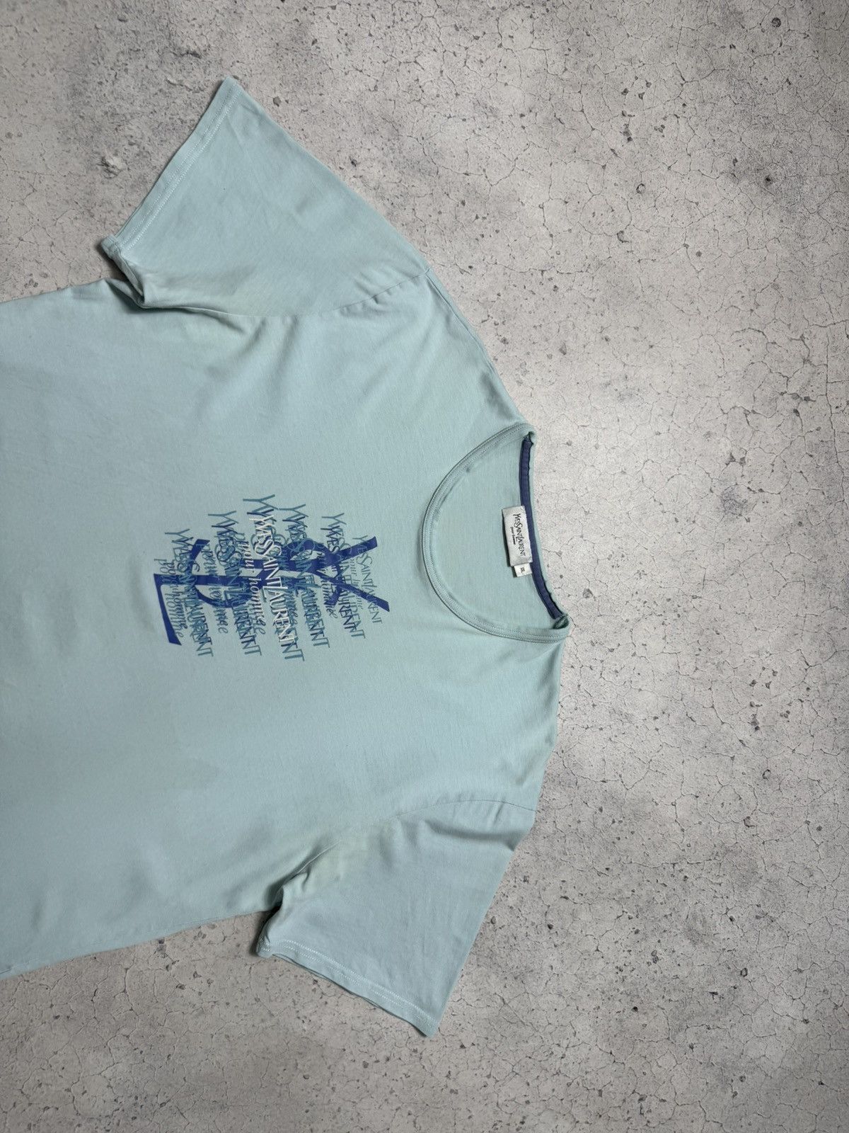 Yves Saint Laurent YvesSaintLaurent YSL Luxury T-Shirt Big Logo Vintage Size US XXL / EU 58 / 5 - 3 Thumbnail