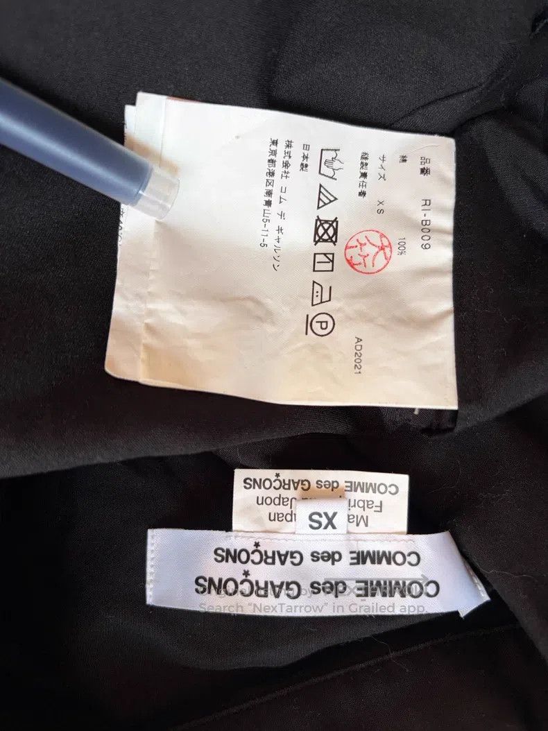 Comme des Garcons Comme Des Garcons Black Ripped Shirt Long Sleeve Dark Deco Size XS / US 0-2 / IT 36-38 - 7 Thumbnail