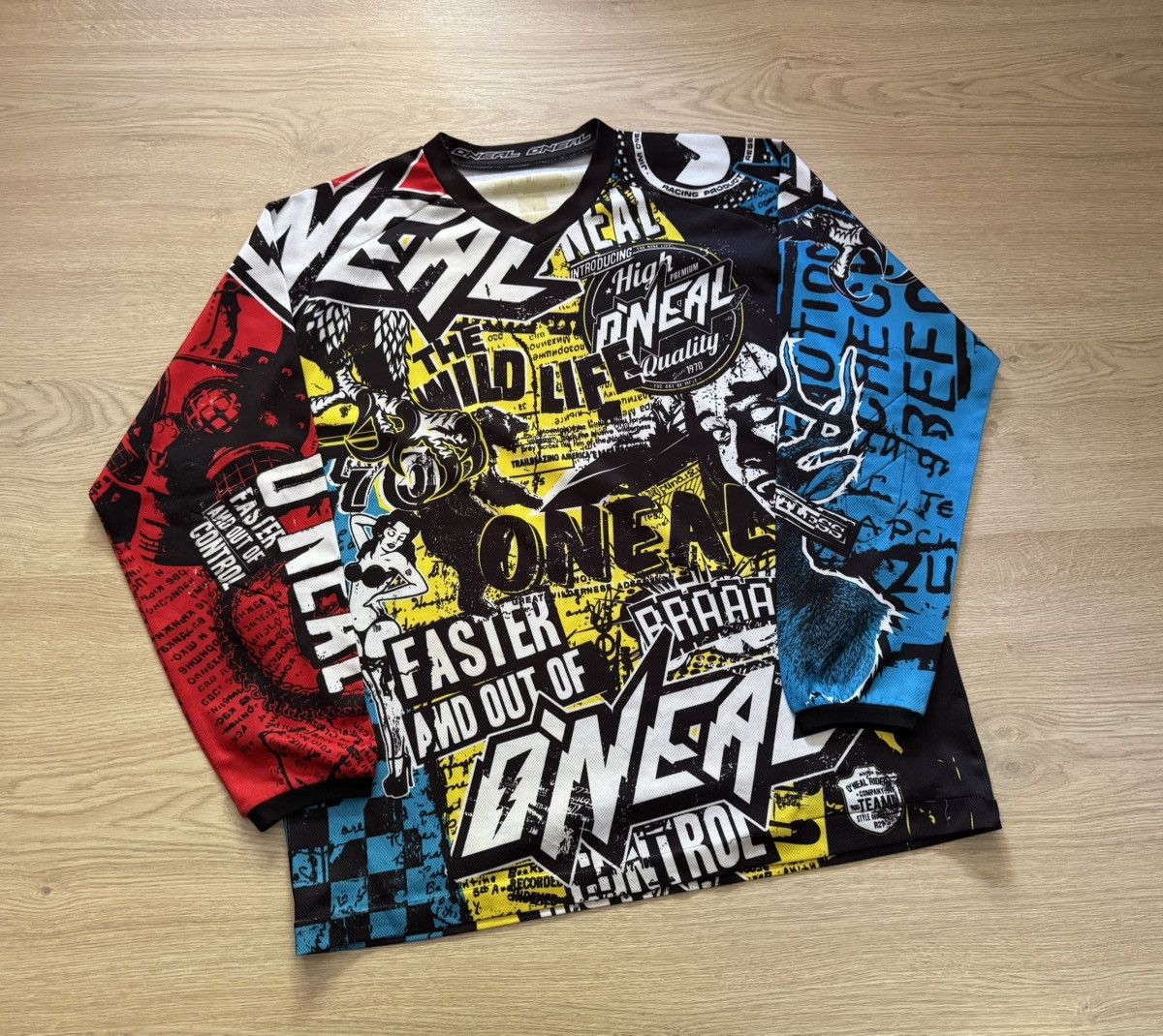 Vintage Vintage O’neal y2k Racing Moto Nascar Long Sleeve Size US XL / EU 56 / 4 - 1 Thumbnail