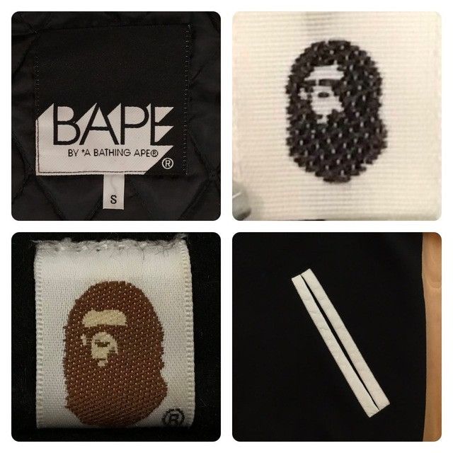 Bape × Nigo BAPE LOGO leather sleeve varsity jacket a bathing ape NIGO Size US S / EU 44-46 / 1 - 9 Thumbnail