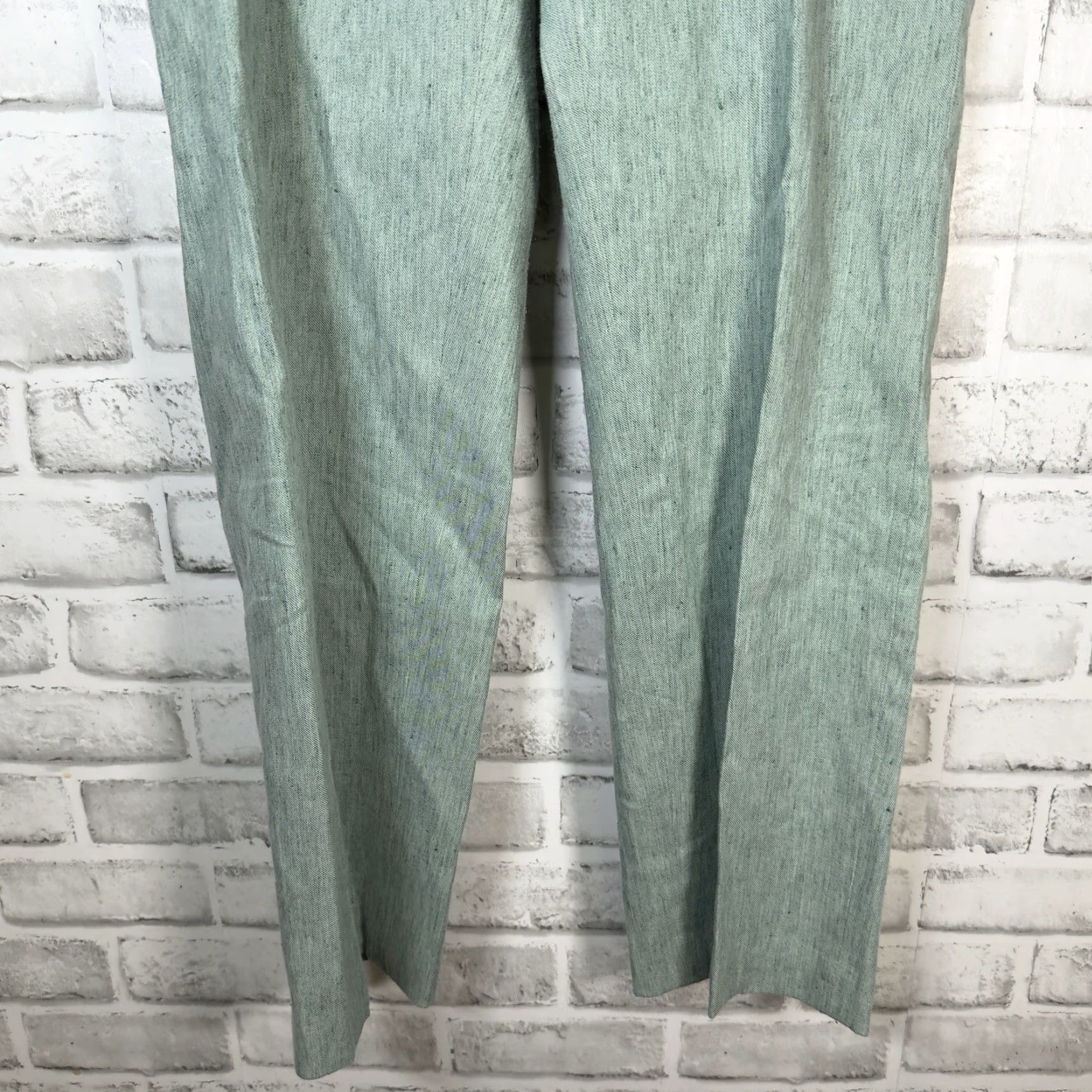 Vintage Worth New York Blue Linen Blend Casual Pants Womens Size 8 Size 30" / US 8 / IT 44 - 3 Thumbnail
