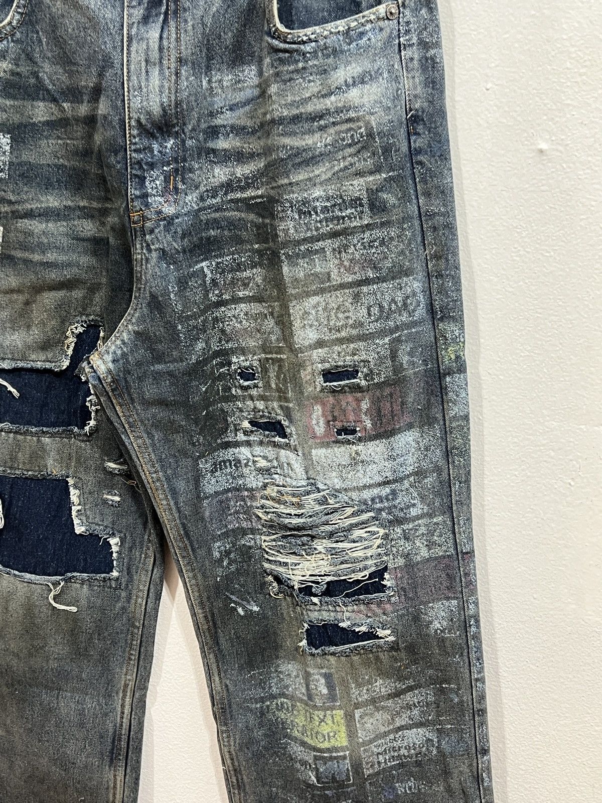 Vale Vale Forever Glitch Denim Size US 32 / EU 48 - 2 Thumbnail