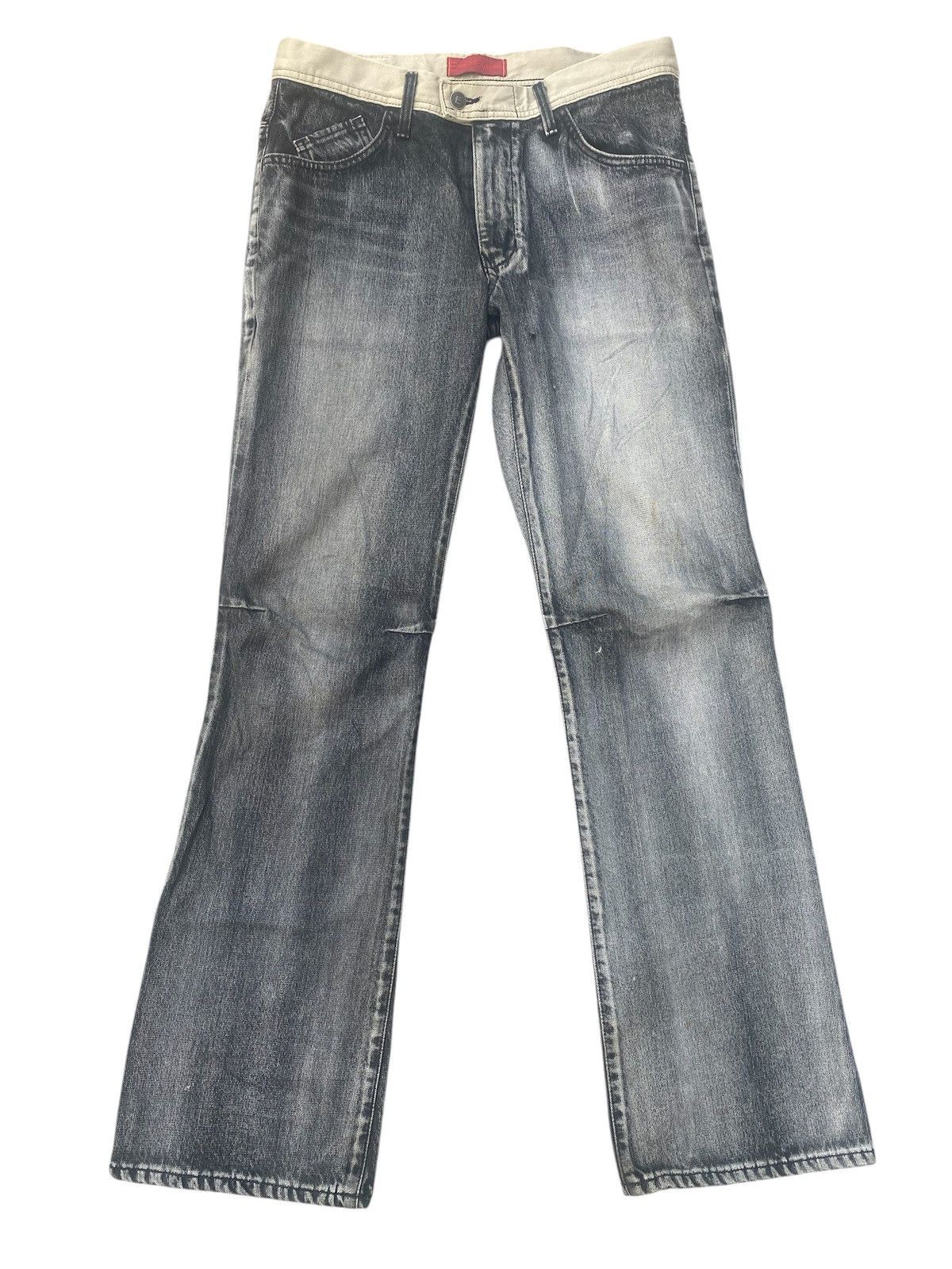 If Six Was Nine × Tornado Mart Flare Jeans Eswin Function Faded Washed Size US 32 / EU 48 - 3 Thumbnail