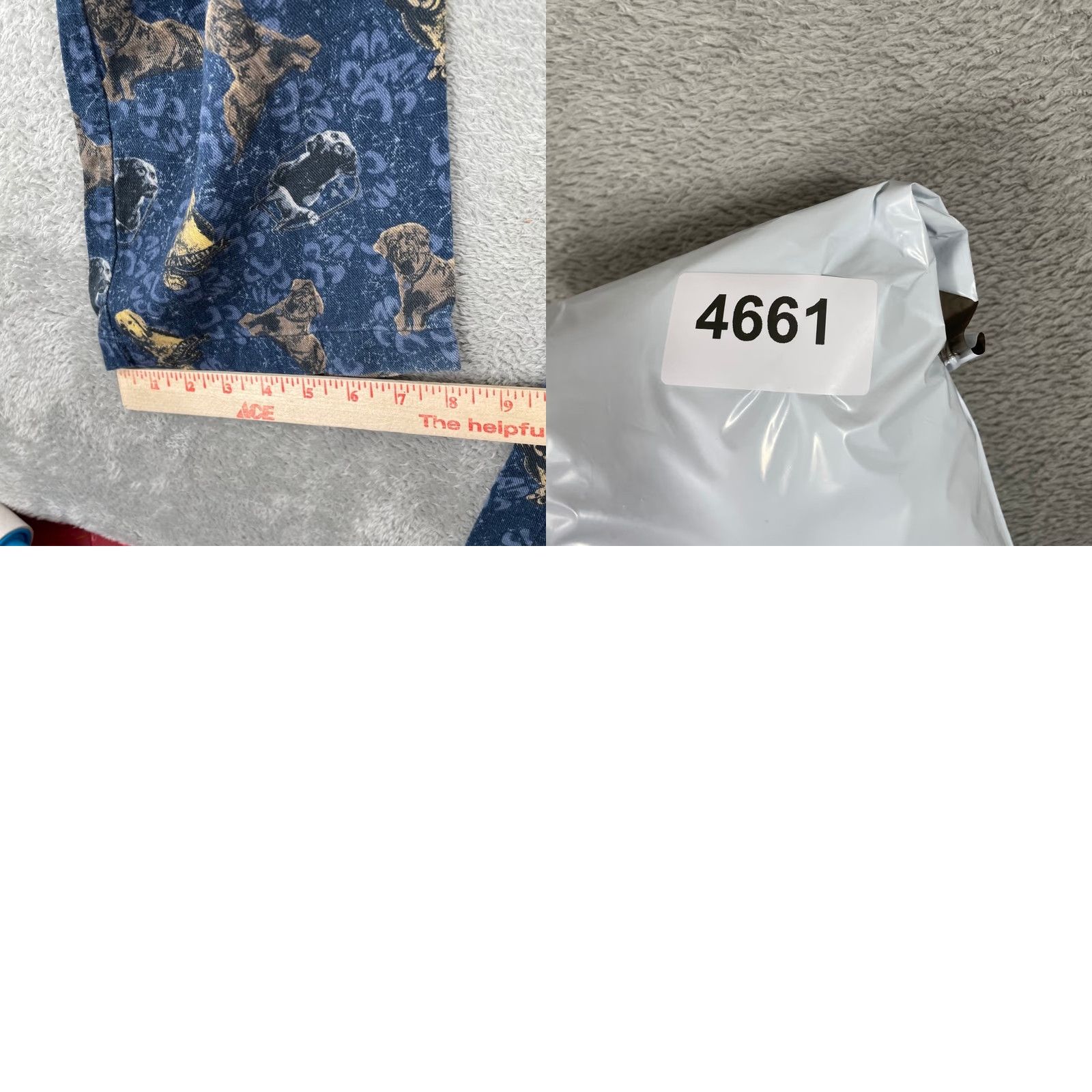 Vintage Columbia Pajama Pants Mens M Blue Labrador Dog Print Lounge Sleepwear Size US 31 - 9 Thumbnail