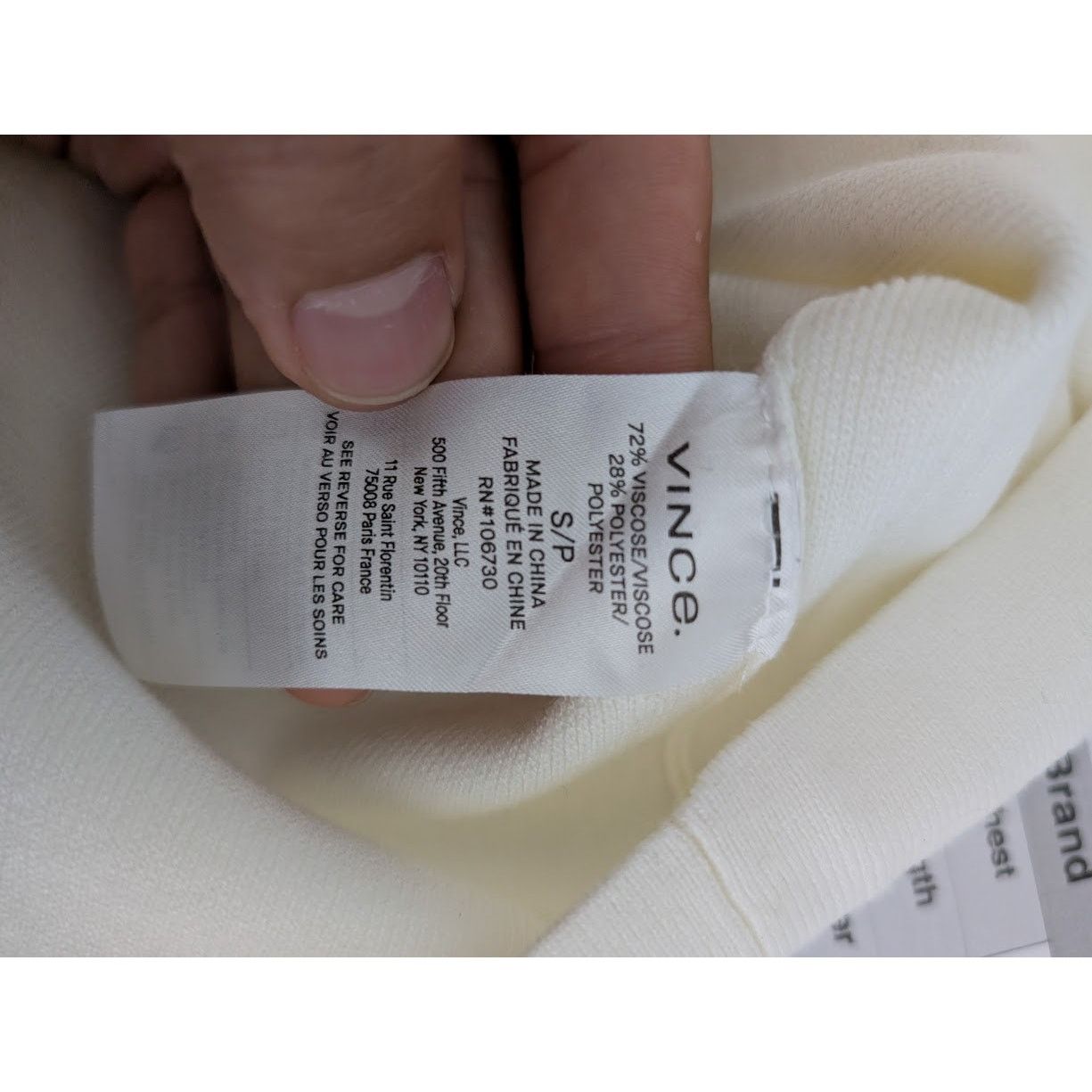 Vince o1rshd1 CC20 Short Sleeve T-Shirt in Cream Size US S / EU 44-46 / 1 - 9 Thumbnail