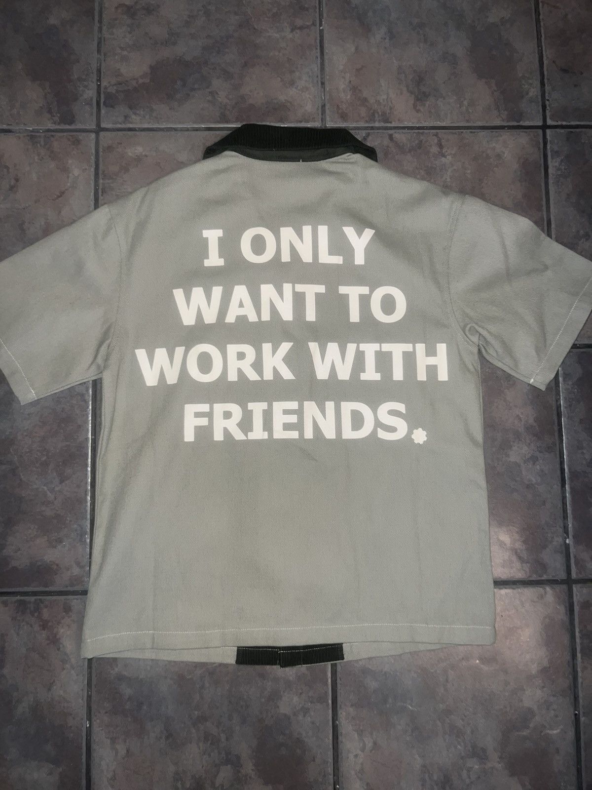 Hypebeast Women’s SILVER SAGE "Hér" WORKSHIRT size small Size S / US 4 / IT 40 - 3 Thumbnail