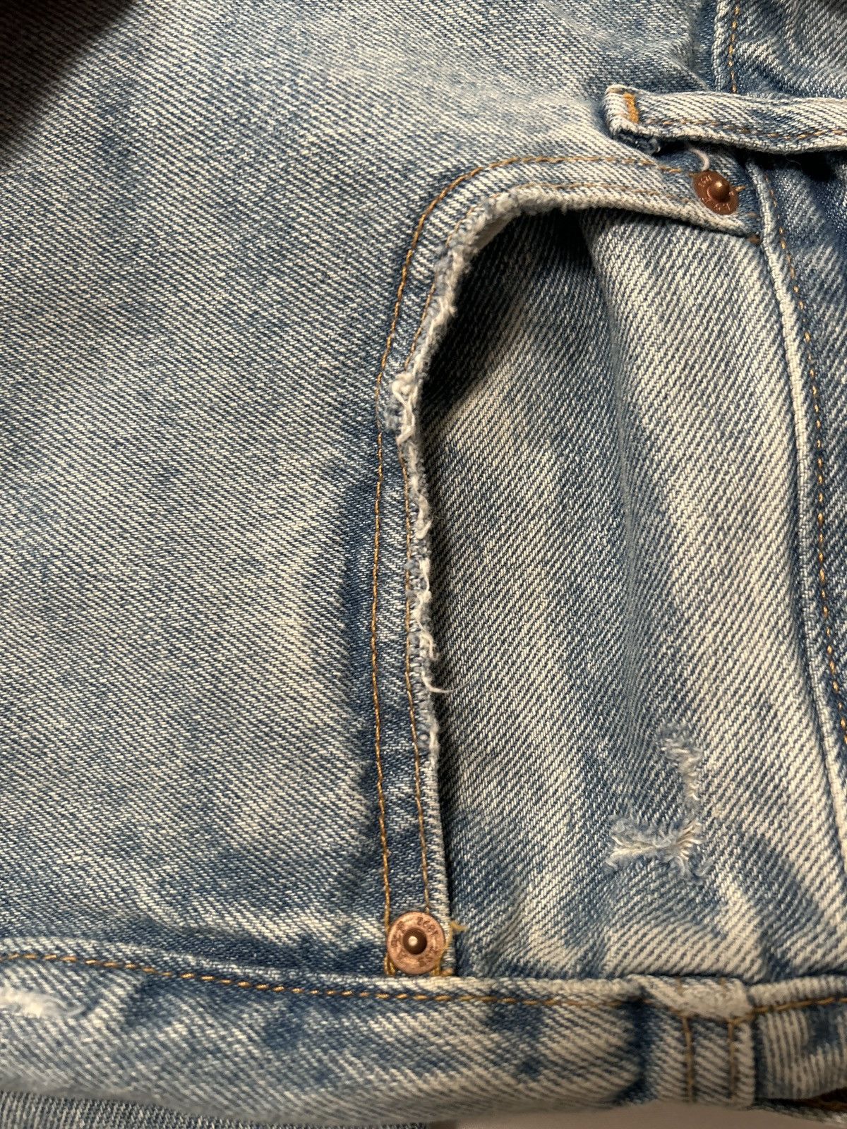 Abercrombie & Fitch Vintage Washed Blue Jeans Size US 40 / EU 56 - 7 Thumbnail