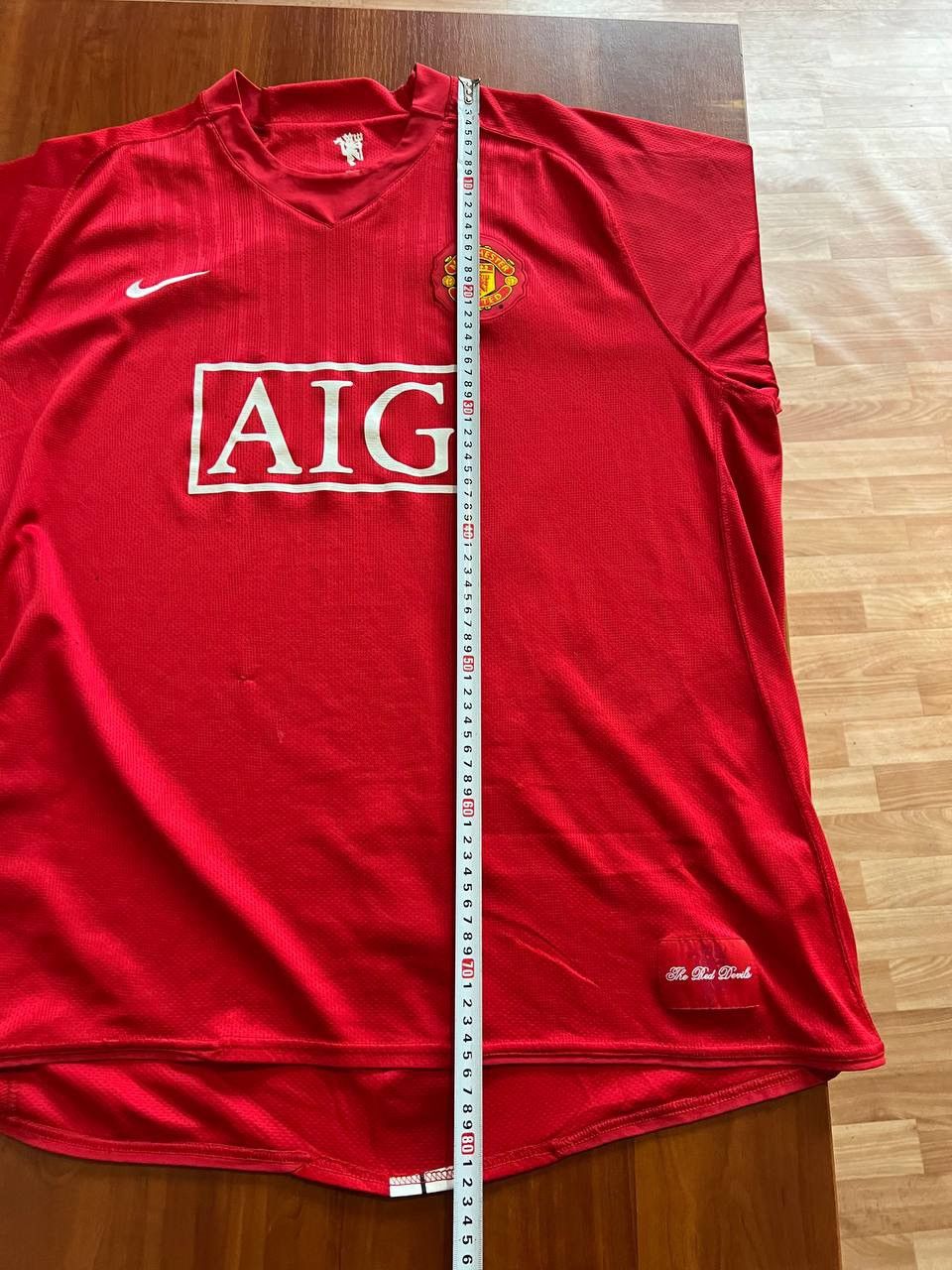 Nike 2007/09 MANCHESTER UNITED HOME SOCCER JERSEY FOOTBALL SHIRT Size US XXL / EU 58 / 5 - 21 Thumbnail