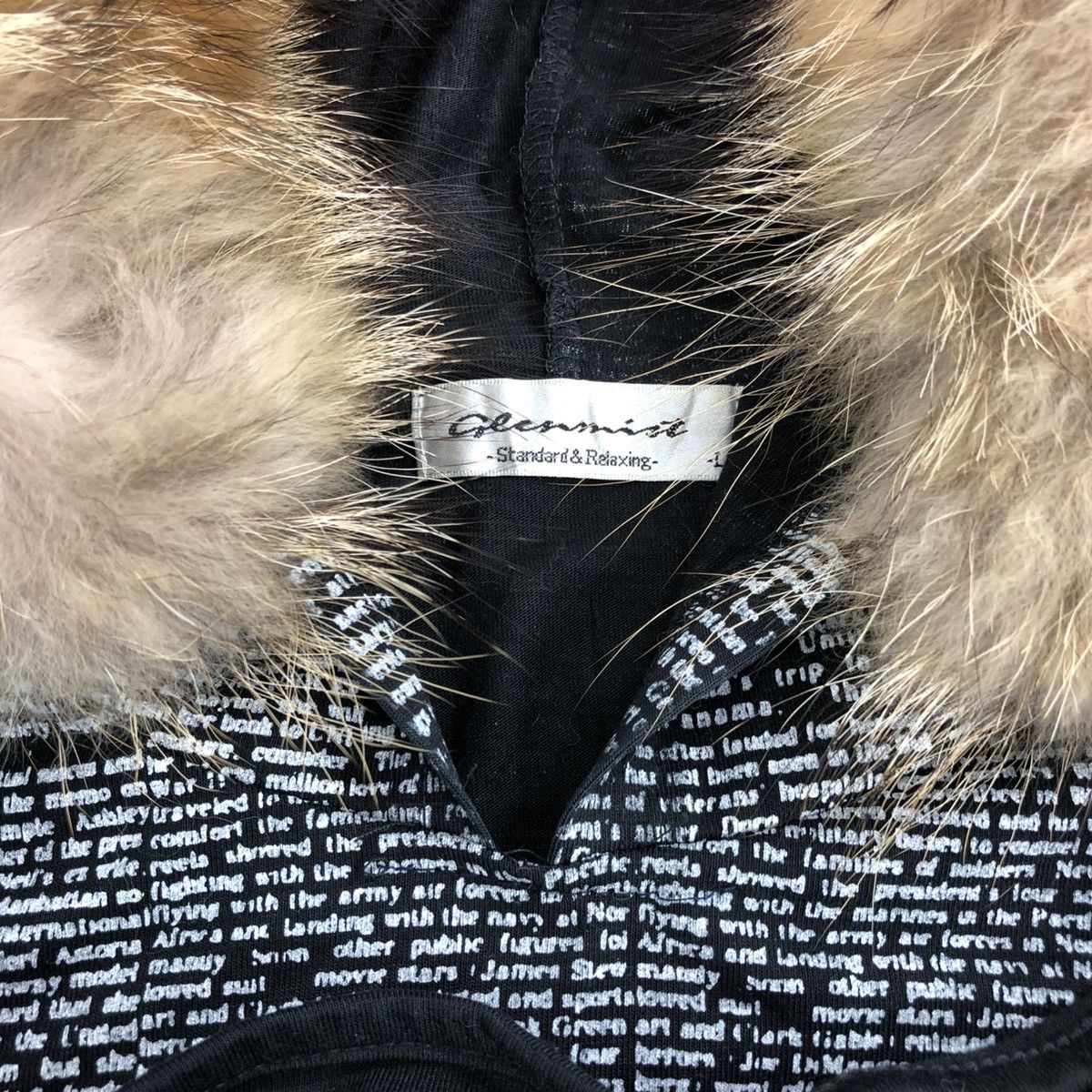 If Six Was Nine × Japanese Brand × Le Grande Bleu (L.G.B.) 2000s Japanese Double Layers Poem Gothic Punk Fur Zip Hoodie Size US L / EU 52-54 / 3 - 9 Thumbnail