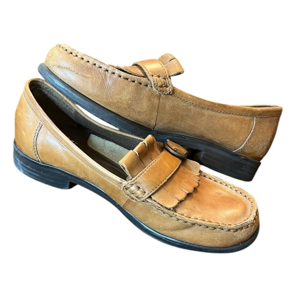 Vintage Y2K Earth Spirit Princeton Buckle Tassel Leather Loafers 7 Size US 7 / IT 37 - 7 Thumbnail
