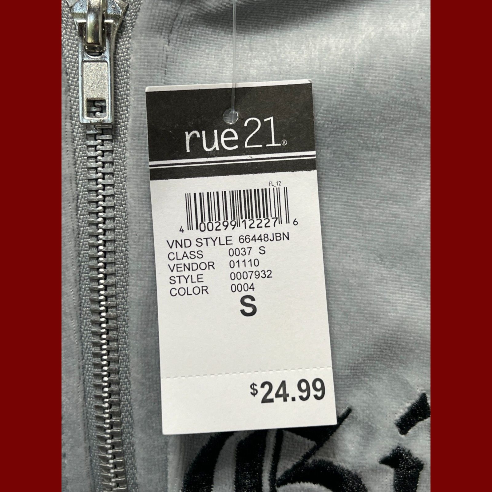 rue21 Rue 21 - Women's Long Sleeve Hooded Sweatshirt - Grey - Smal Size S / US 4 / IT 40 - 7 Thumbnail