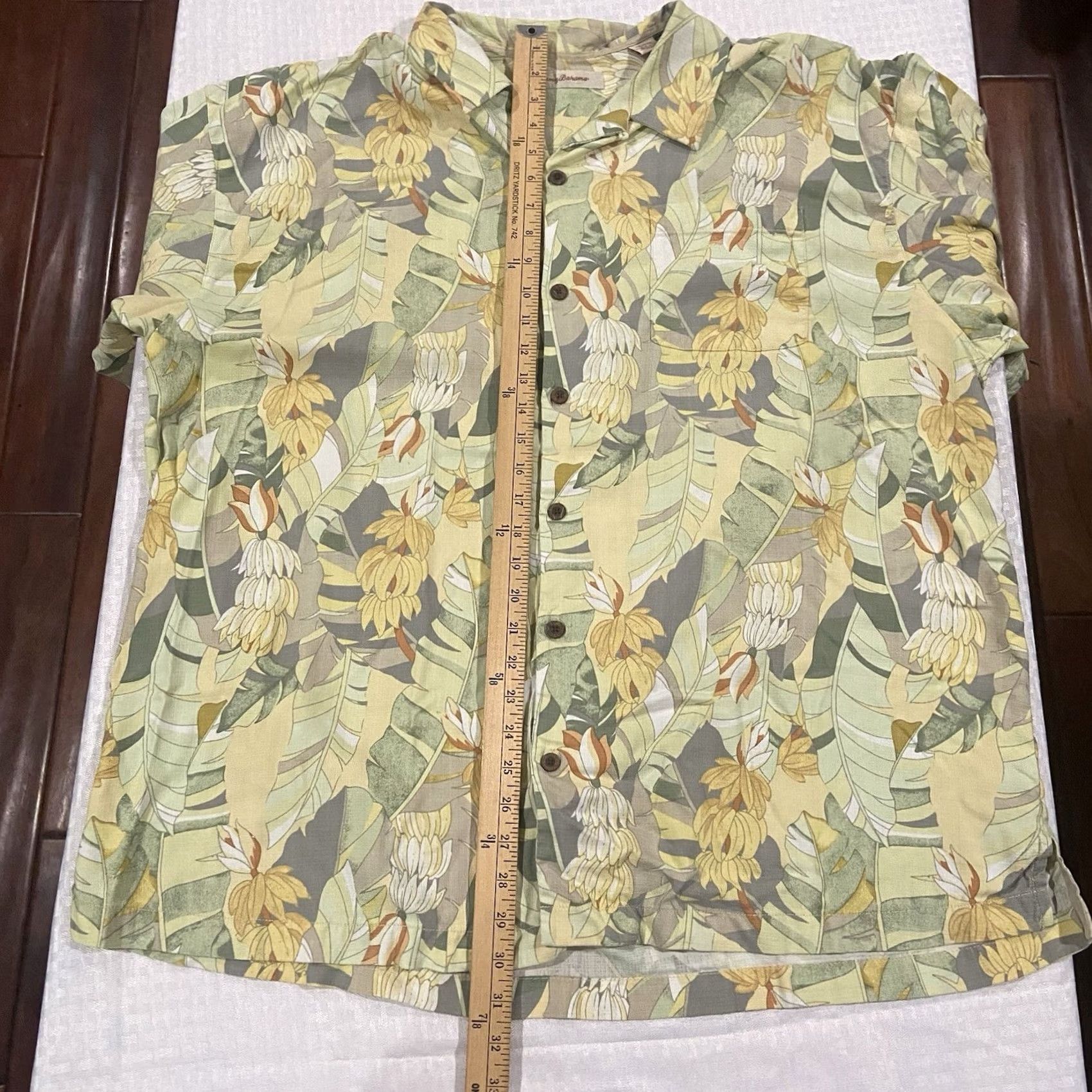 Tommy Bahama Tommy Bahama Shirt Mens XXL Button-Up Hawaii Floral Silk Blue Paradise Tropical 100% Silk Hawaiian Loop Collar Short Sleeve Button-Down Collared BV Size US XXL / EU 58 / 5 - 6 Thumbnail