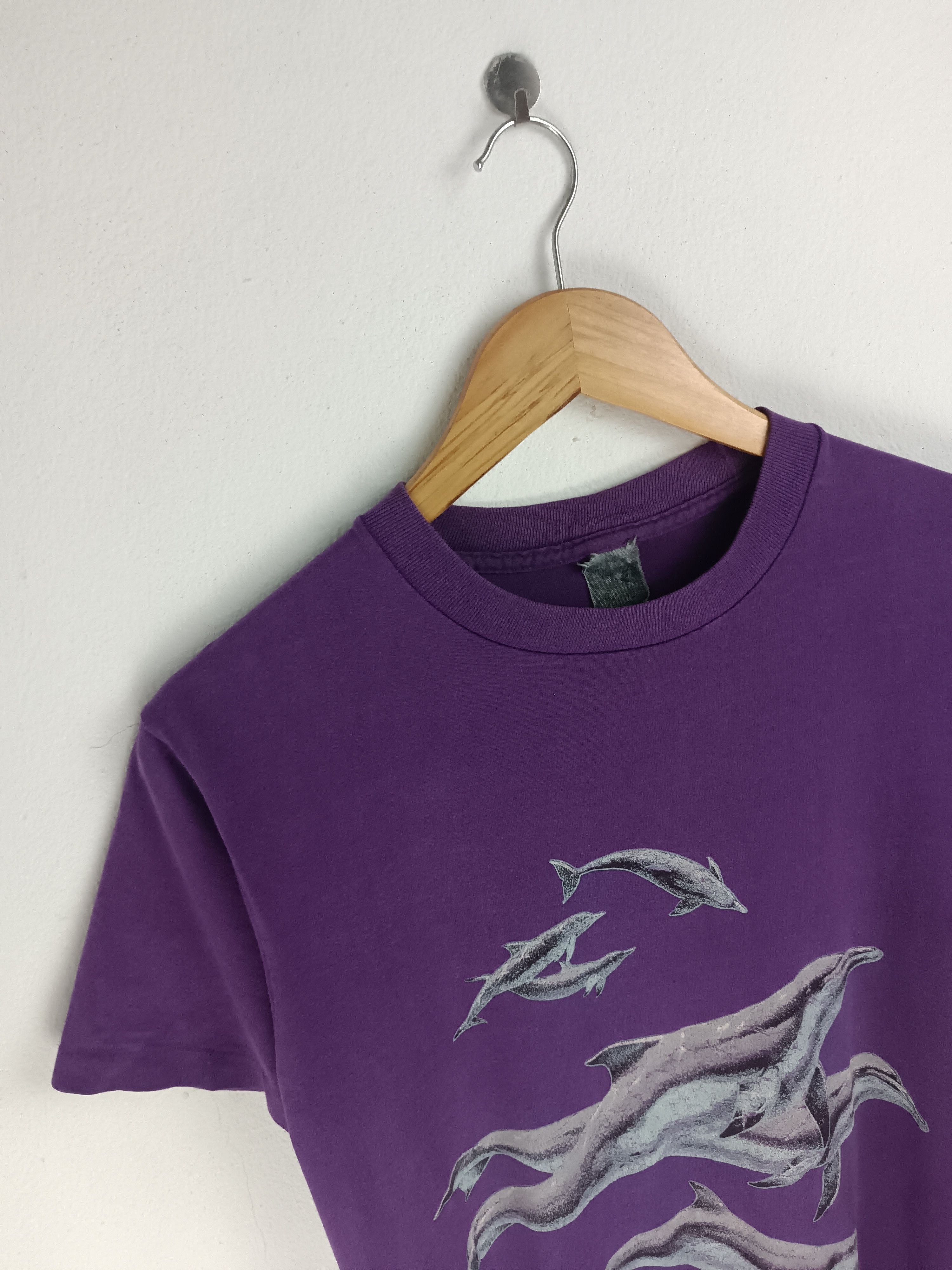 Vintage VINTAGE 80'S DOLPHIN ART FISH PENGUIN NG VERY RARE TEE Size US S / EU 44-46 / 1 - 5 Thumbnail