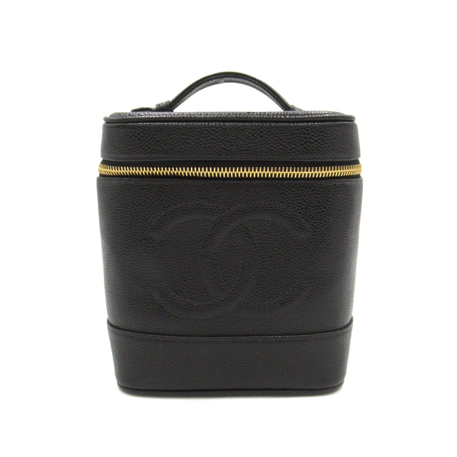 Chanel Chanel Vertical Vanity Handbag Caviar Skin (Grained Calf) Black Gold Hardware Size ONE SIZE - 1 Thumbnail