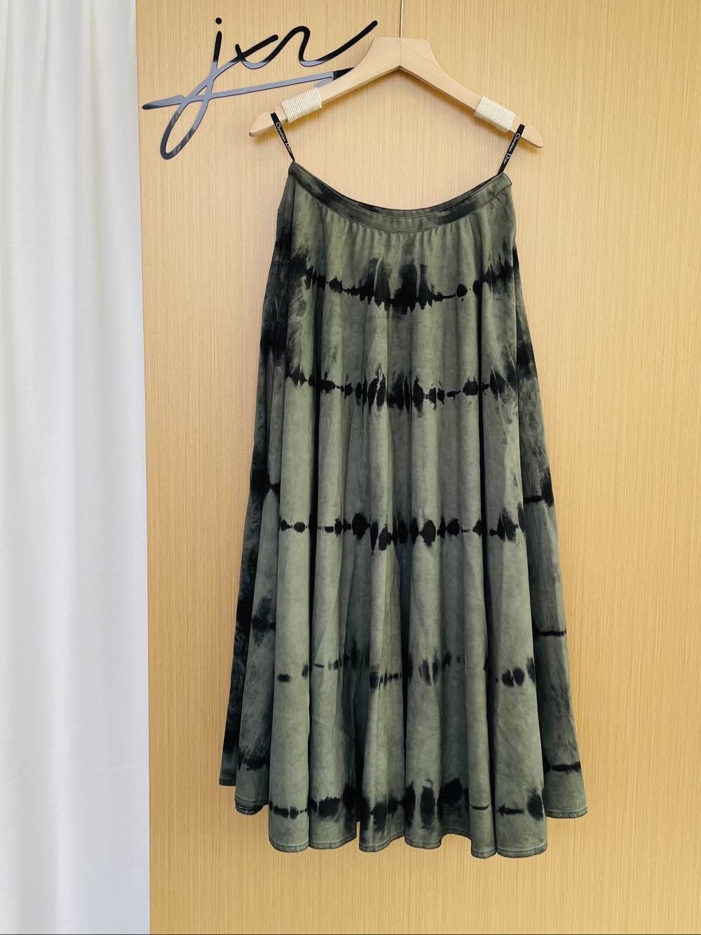 Dior Dior Green Tie-Dye Midi Skirt Size FR 36 Size 26" / US 2 / IT 38 - 1 Thumbnail