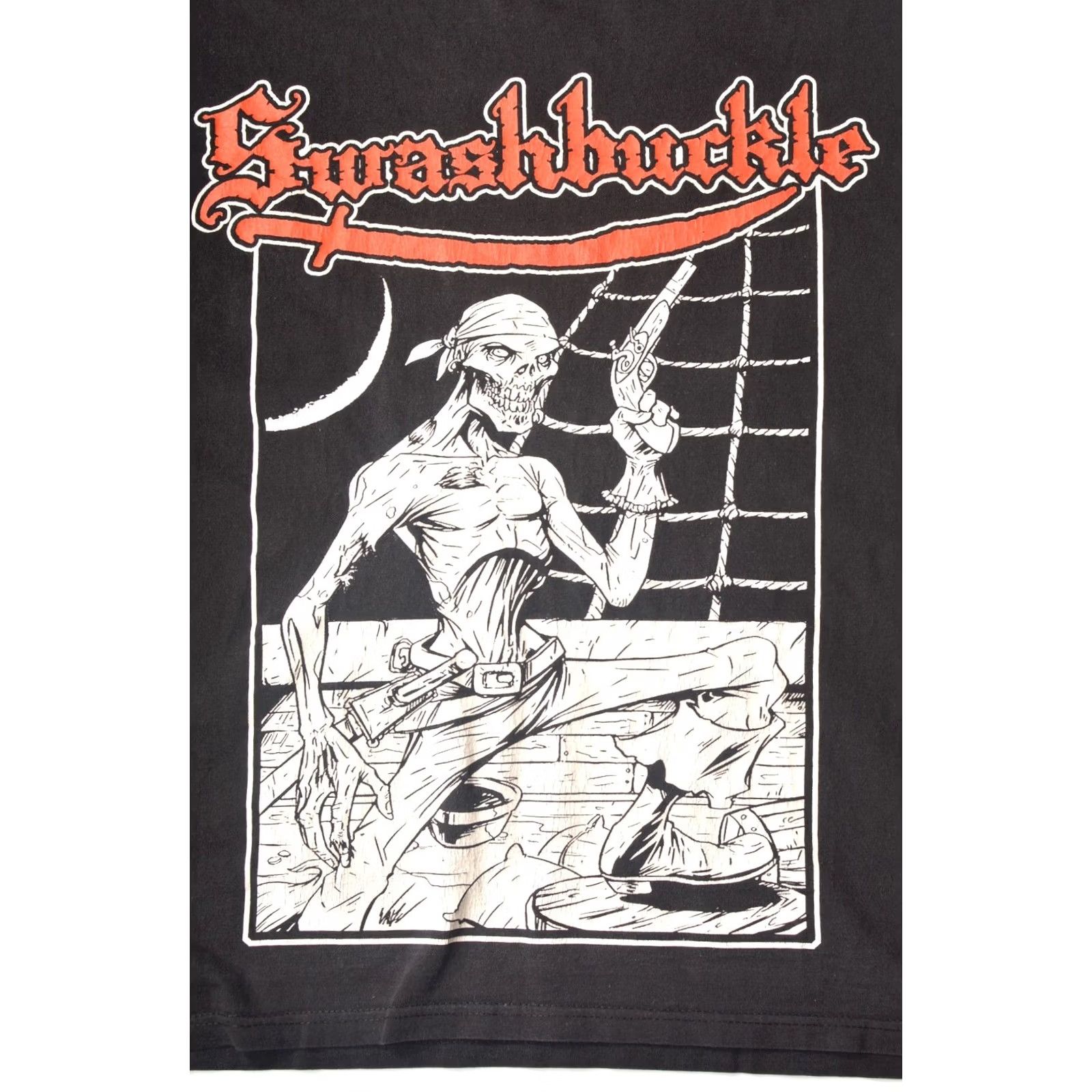 Fruit Of The Loom Fruit of the Loom Swashbuckle We Stole Your S**t Vintage Metal T-Shirt M Black Mens XS? Size US M / EU 48-50 / 2 - 2 Thumbnail