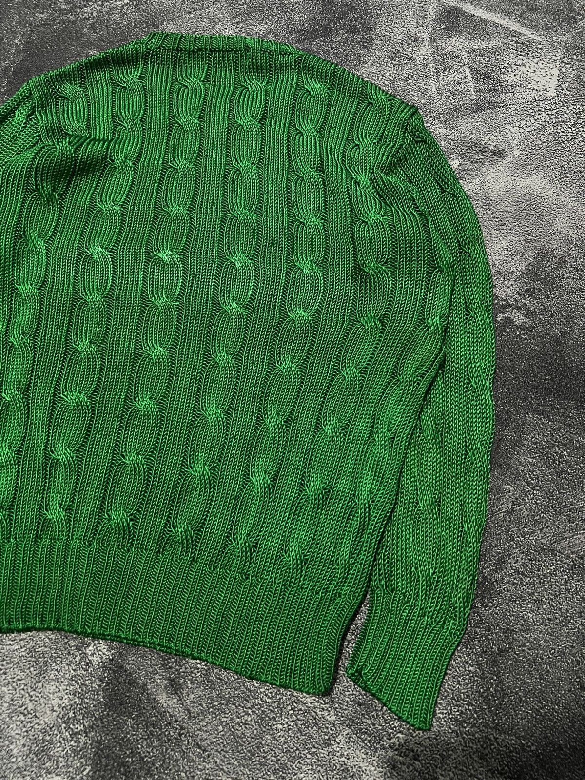 Ralph Lauren Ralph Lauren Silk Cable Knit Sweater Size L / US 10 / IT 46 - 10 Thumbnail