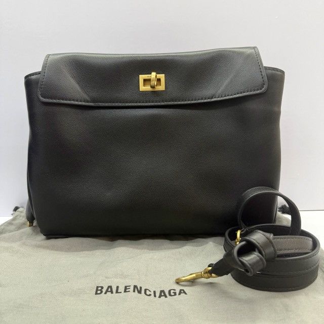 Balenciaga Balenciaga Rodeo Handbag Small in Black Smooth Calfskin Size ONE SIZE - 1 Thumbnail