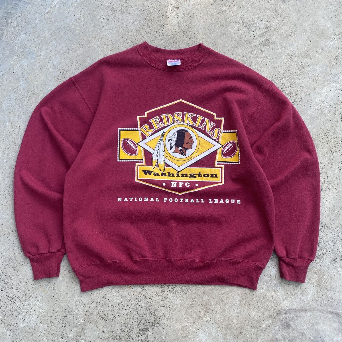NFL Vintage 90's Washington Redskins NFL Baggy Sweatshirt (XL) Size US XL / EU 56 / 4 - 1 Thumbnail