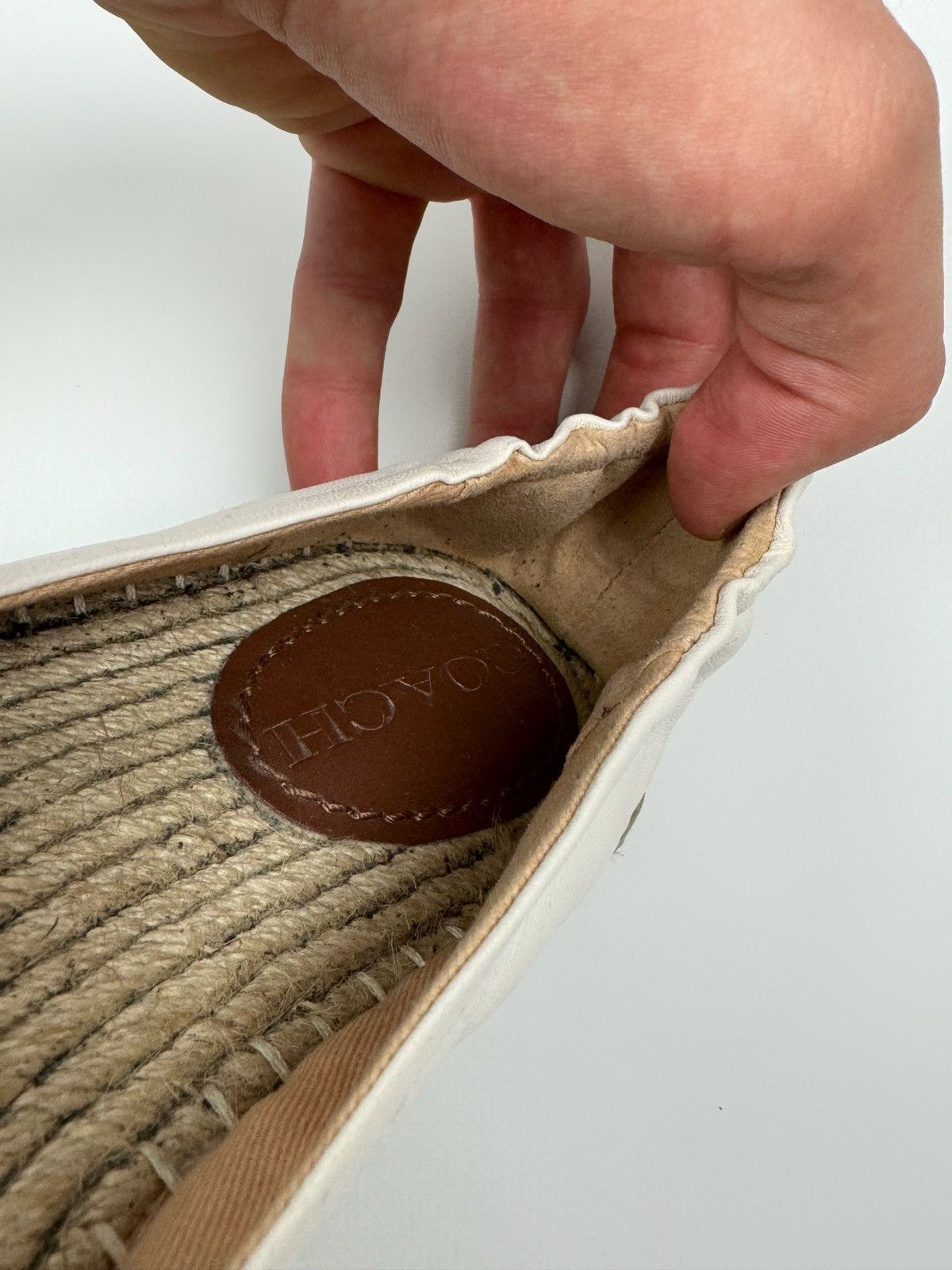 Coach Coach Leather Espadrilles Shoes Size 7.5 Size US 7.5 / IT 37.5 - 8 Thumbnail