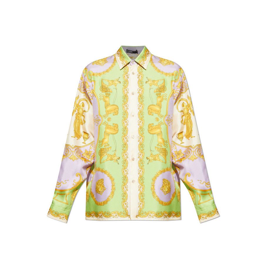 Versace VERSACE Multicolor Silk Shirt New & Authentic (Men's size:XL Size US XL / EU 56 / 4 - 1 Preview