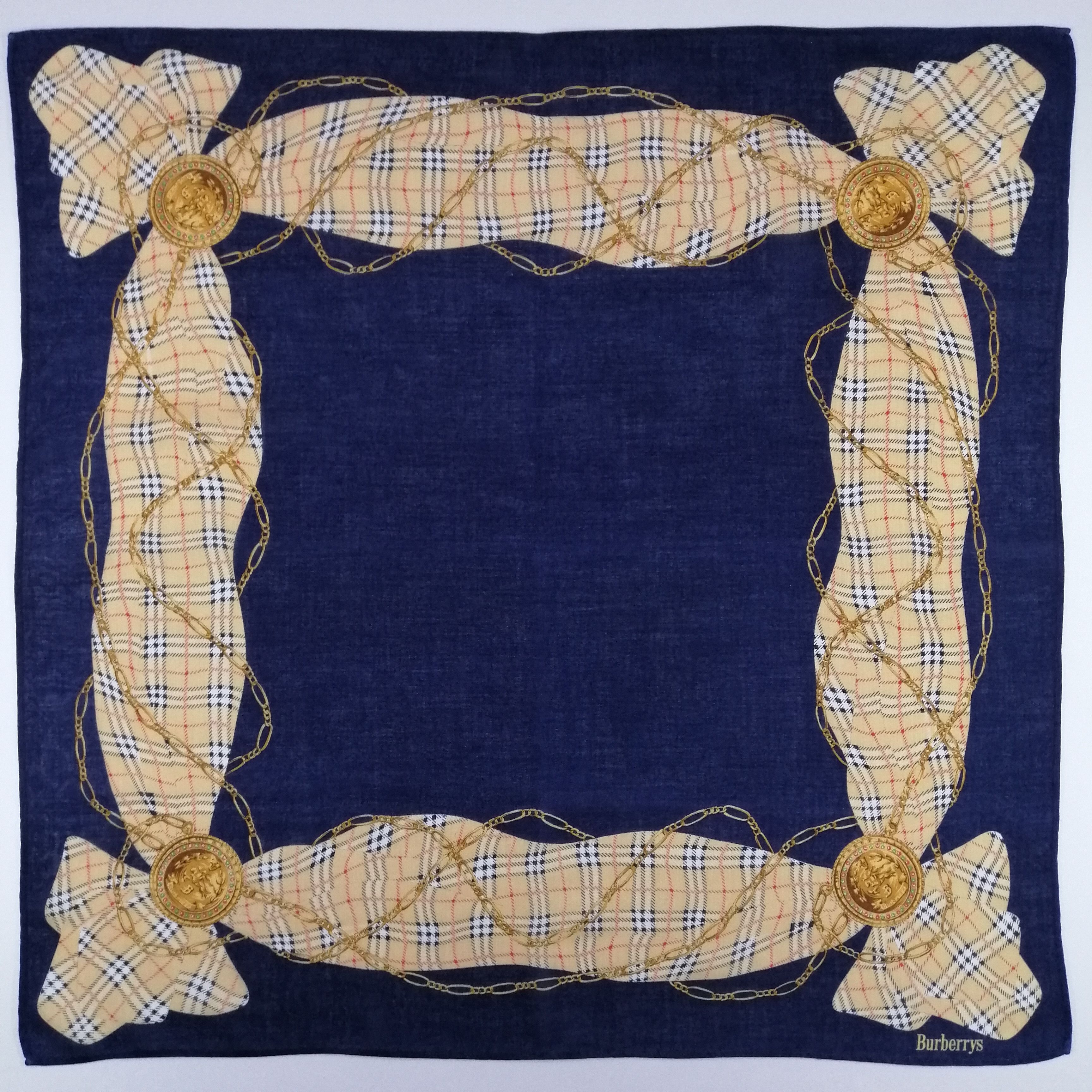 Burberry Vintage Burberry Handkerchief/Neckerchief/Bandana-KD2266 Size ONE SIZE - 2 Thumbnail