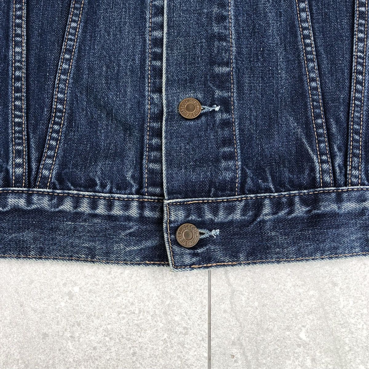 Levi's Vintage Clothing Vintage Levis Denim Vest Jacket Size US S / EU 44-46 / 1 - 5 Thumbnail