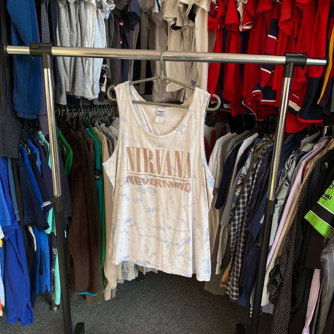 Band Tees × Vintage Vintage Nirvana Neverming Big Logo y2l sleeveless Size US L / EU 52-54 / 3 - 1 Thumbnail