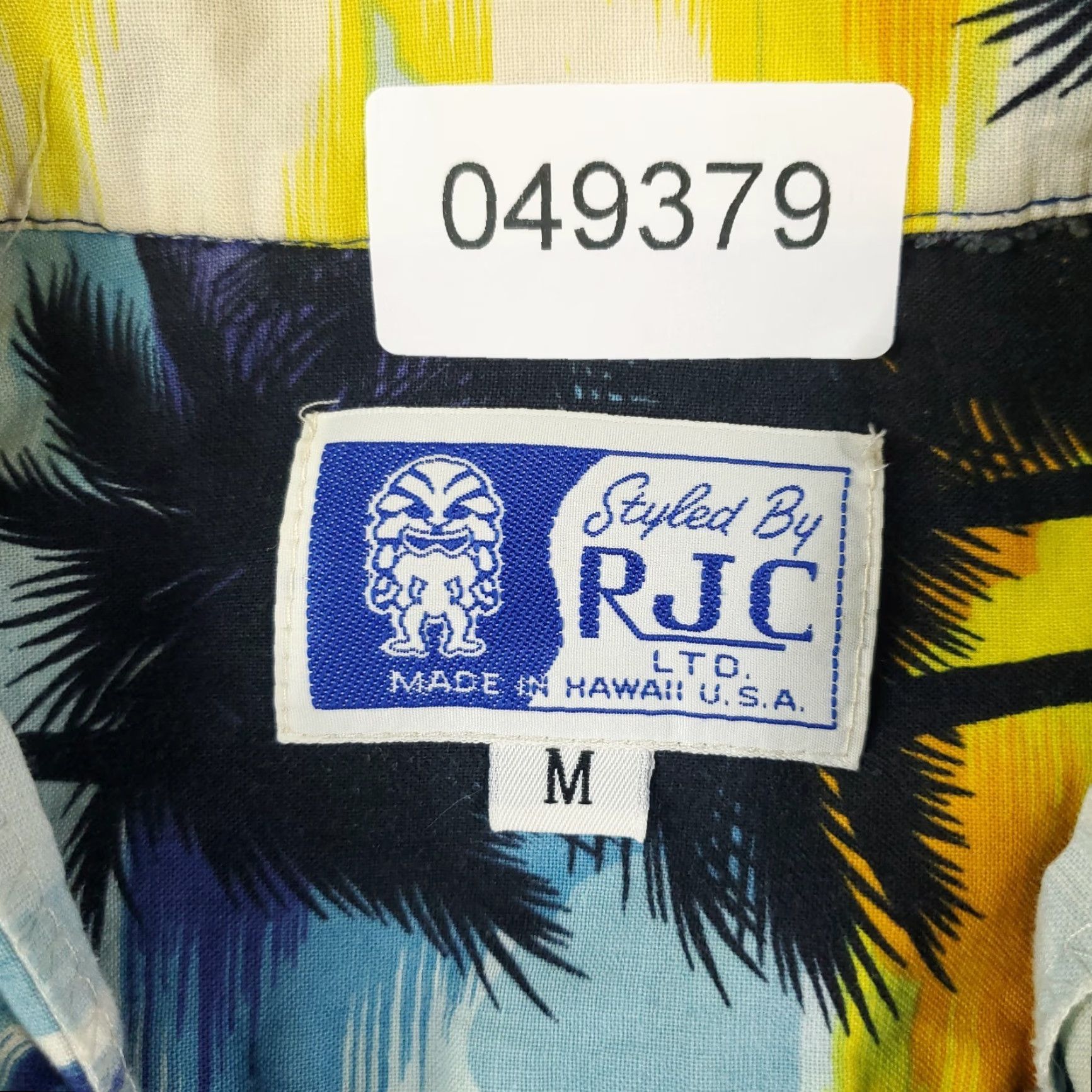 Vintage RJC Hawaiian Shirt Mens Medium Blue Tropical Floral Button-Up Short Sleeve Size US M / EU 48-50 / 2 - 7 Thumbnail