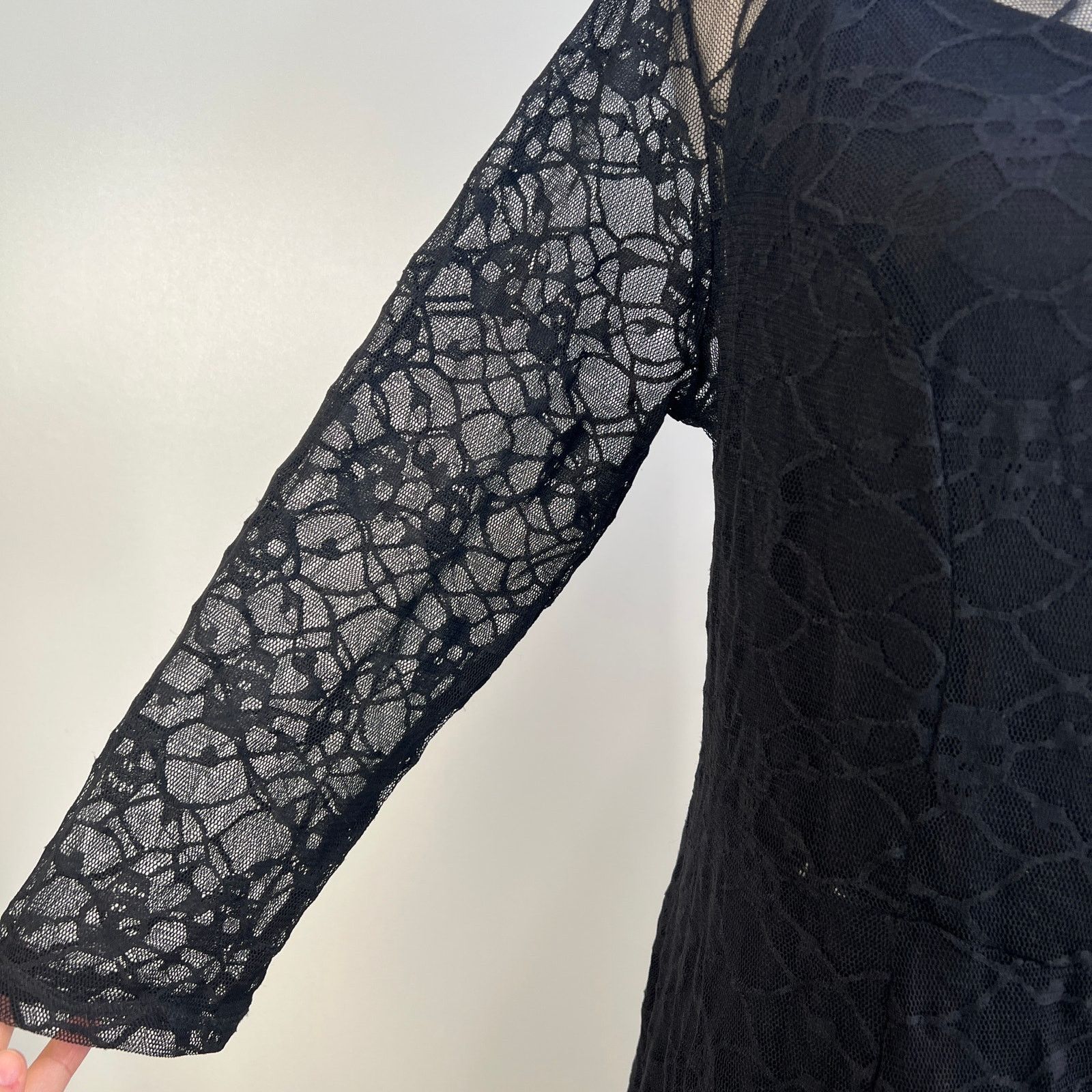 Tripp NYC Tripp NYC Skull Lace Dress Black Knee Length Mini Size XXL / US 16-18 / IT 52-54 - 5 Thumbnail