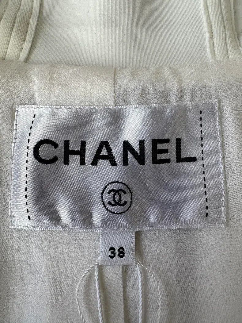 Chanel Chanel 25C white plaid soft tweed slanted pocket hooded ja Size XS / US 0-2 / IT 36-38 - 5 Thumbnail