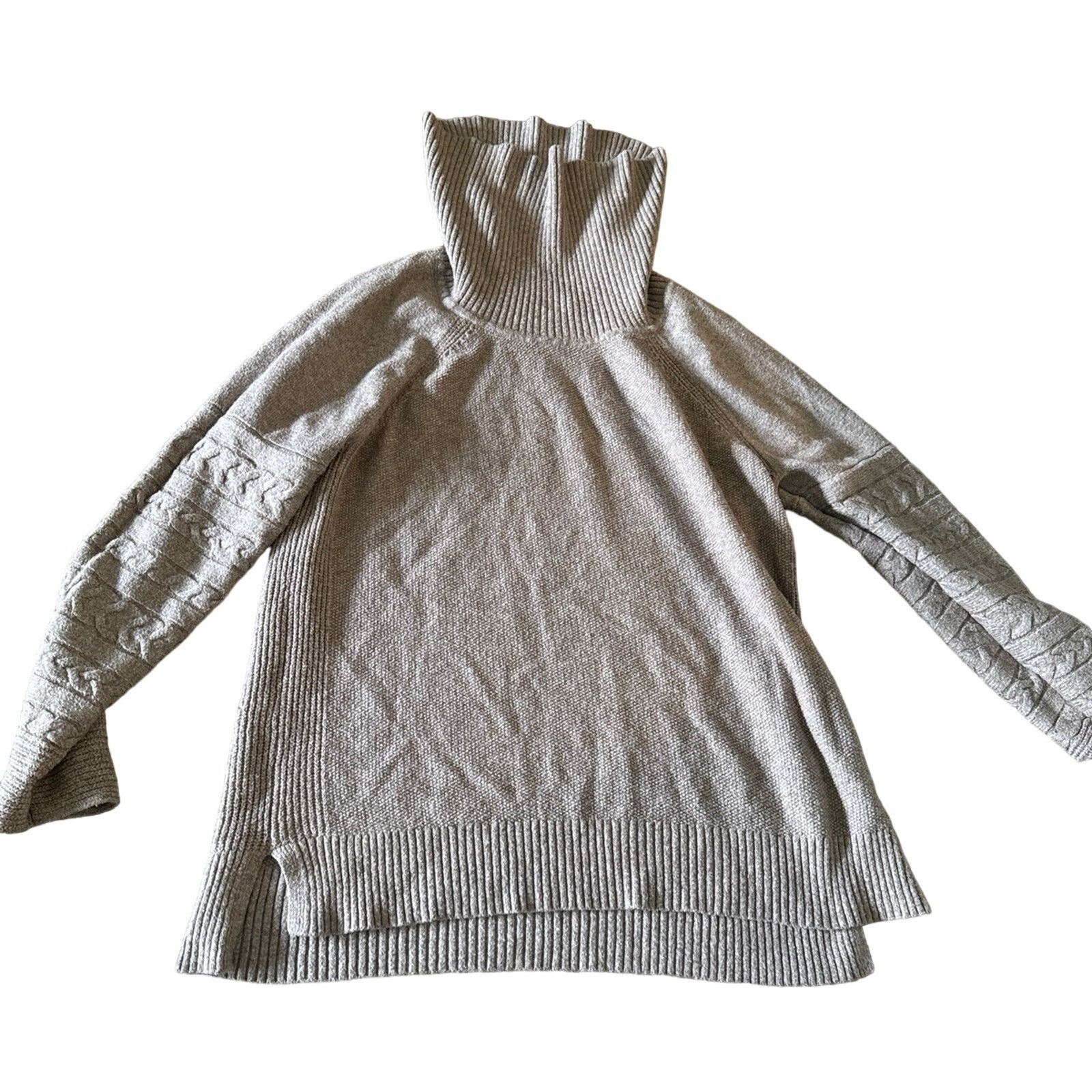 Calvin Klein Calvin Klein - Cowl Neck Sweater - Size L - Tan - EUC Size L / US 10 / IT 46 - 1 Thumbnail