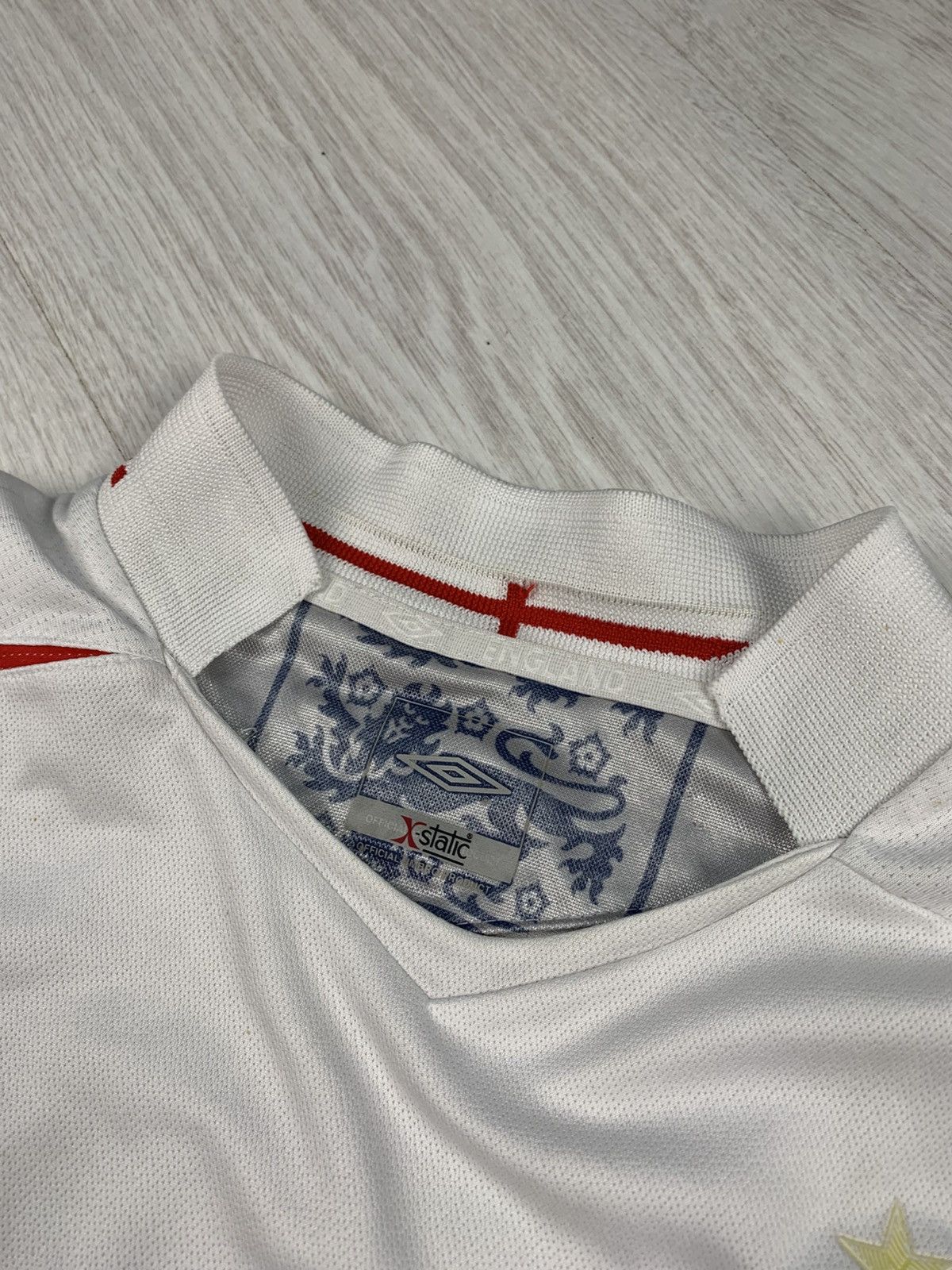 Umbro ENGLAND 2006 WORLD CUP FOOTBALL SOCCER JERSEY #7 SHEPHERD Size US S / EU 44-46 / 1 - 7 Thumbnail