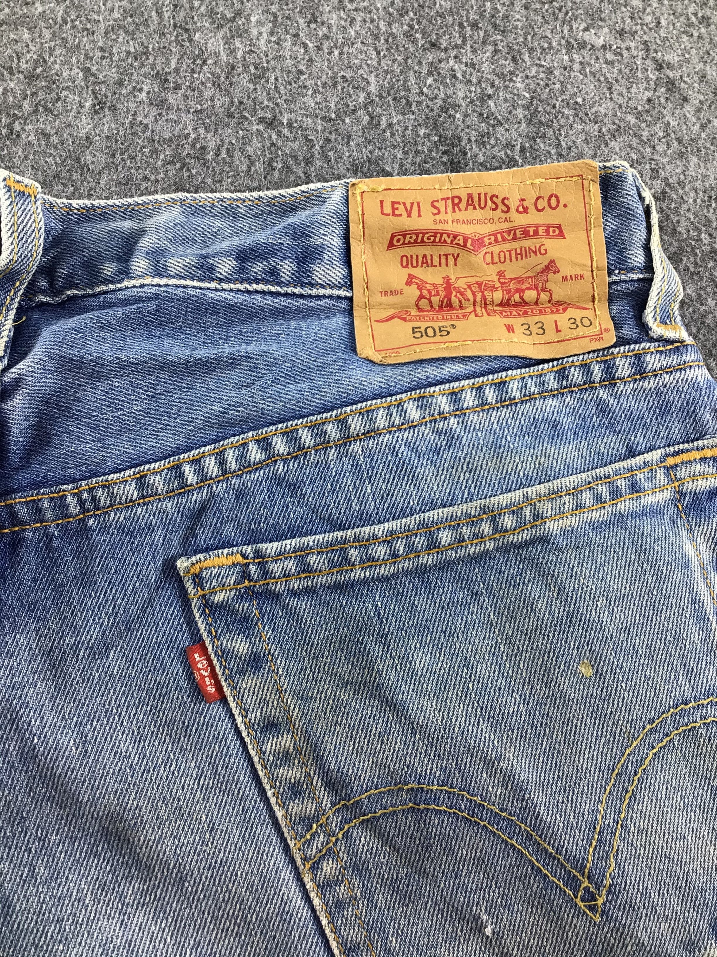 Levi's Vintage Levis 505 Jeans Dirty Stone Wash Denim -J521 Size US 32 / EU 48 - 5 Thumbnail