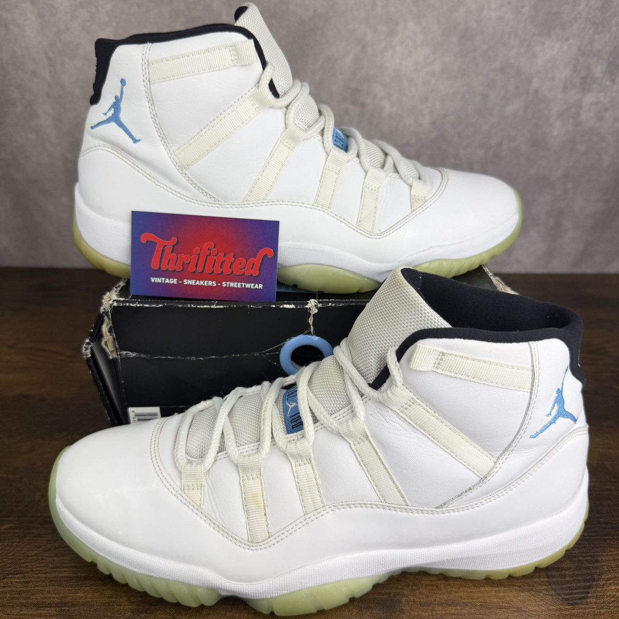 Jordan Brand Air Jordan 11 Retro High Legend Blue 2014 Size 11 378037-117 Size US 11 / EU 44 - 1 Thumbnail