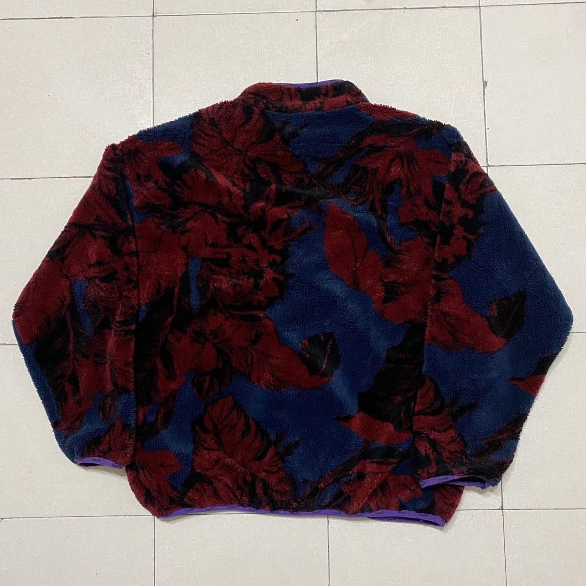 Huf HUF Sativa Floral FullZip Fleece Jacket Size US XL / EU 56 / 4 - 7 Thumbnail