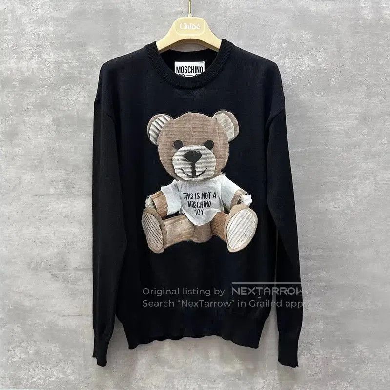 Moschino Moschino Black Wool Long Sleeve Sweater . Size XXS / US 00 / IT 34 - 1 Thumbnail