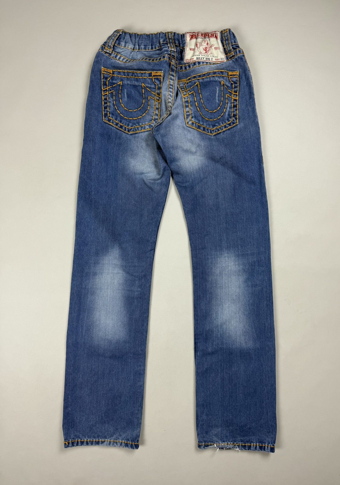 True Religion True Religion Jeans Size 31 STRAIGHT Red Stitch Blue
