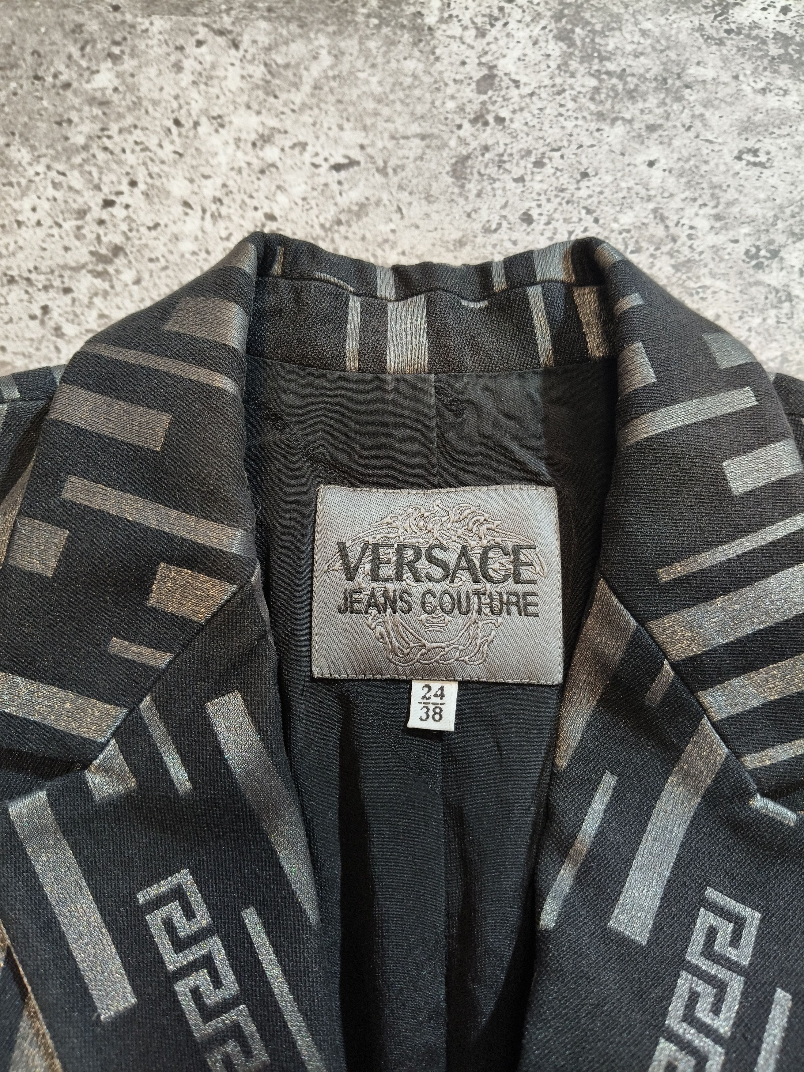 Versace Jeans Couture Versace Jeans Couture Pattern Blazer Jacket Size S / US 4 / IT 40 - 6 Thumbnail