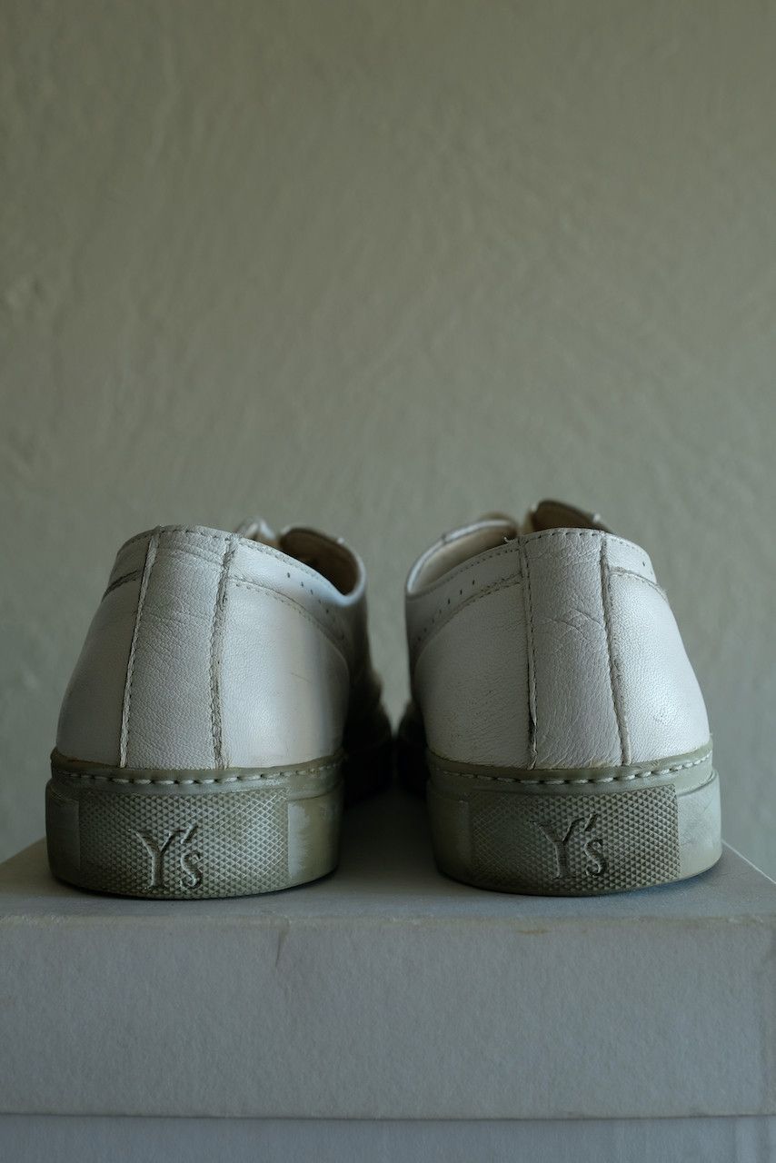 Yohji Yamamoto Y's Yohji Yamamoto White Leather Sneakers Lambskin Shoes 9 Size US 9 / EU 42 - 7 Thumbnail