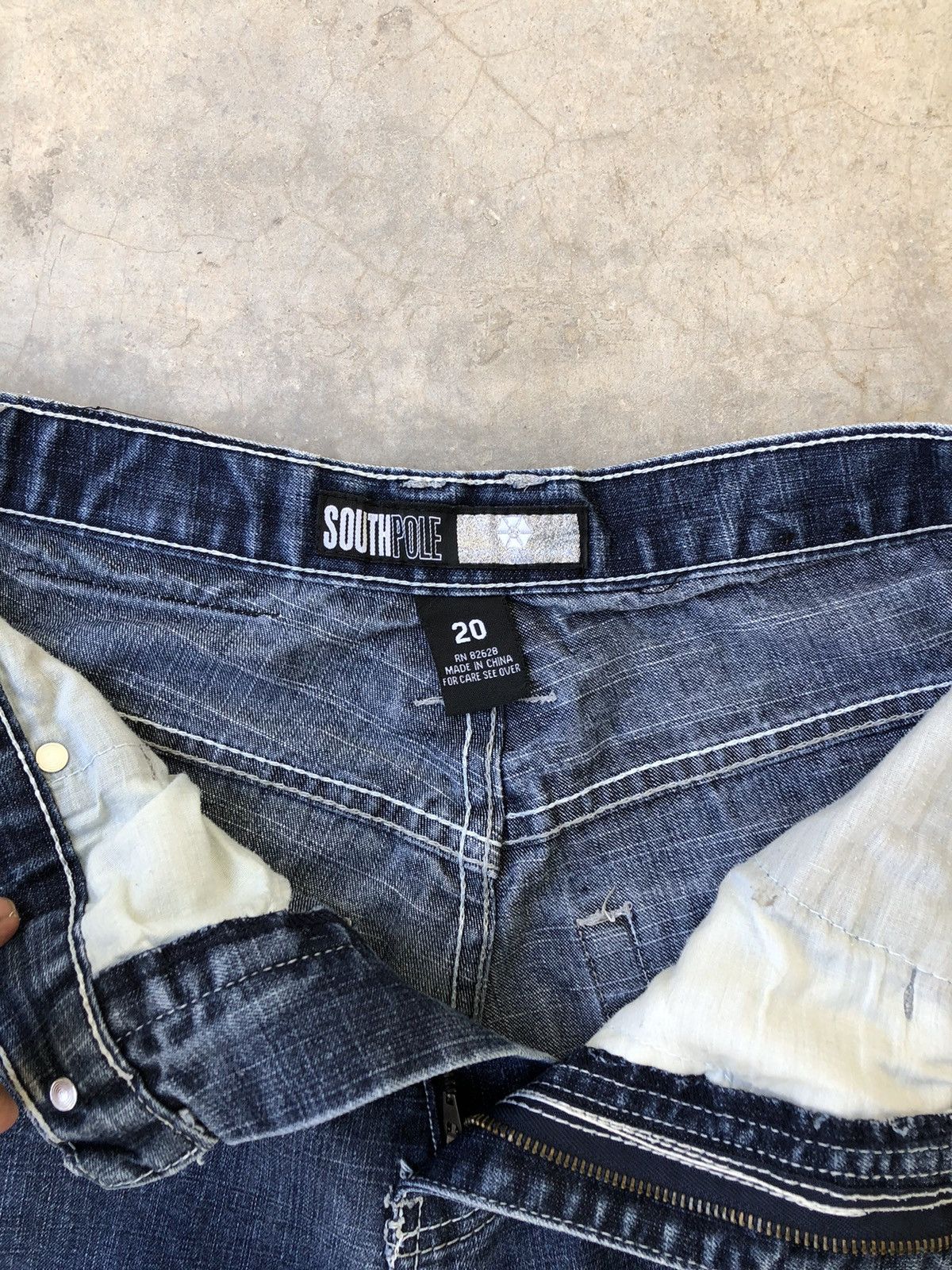 Southpole Southpole Y2K Horizontal Printed Denim Pants Size US 30 / EU 46 - 8 Thumbnail