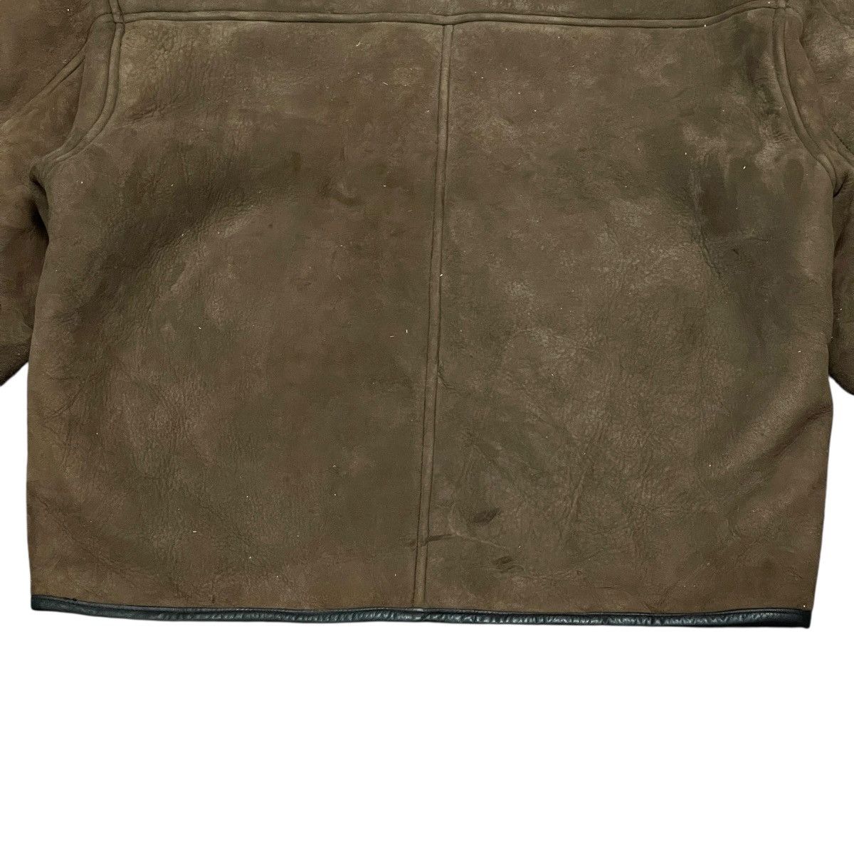 Leather Vintage Brown Suede Sheepskin Leather Shearling Jacket Size US M / EU 48-50 / 2 - 16 Thumbnail