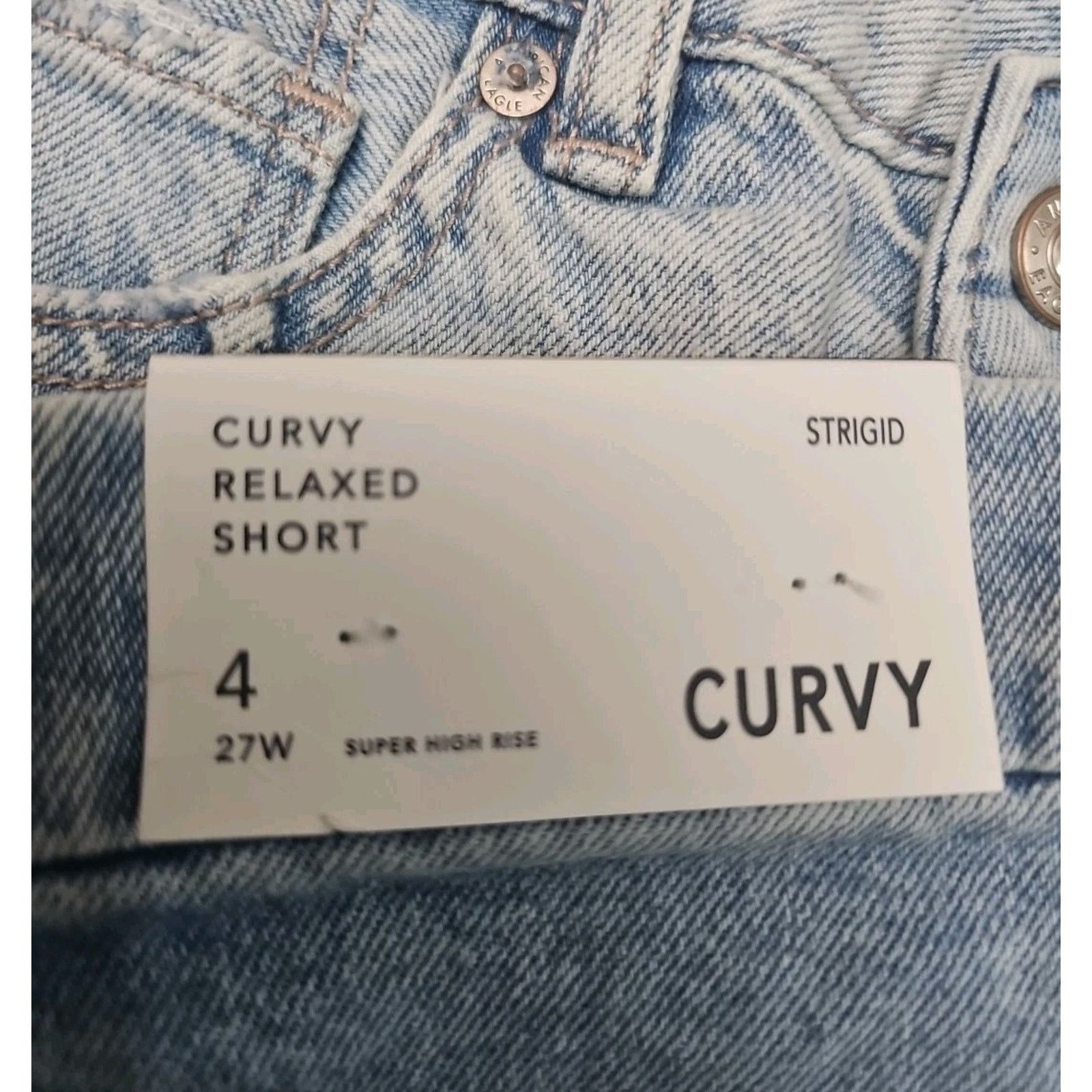 American Eagle Outfitters American Eagle Strigid Curvy Ripped Super High-waisted Size 27" / US 4 / IT 40 - 6 Thumbnail