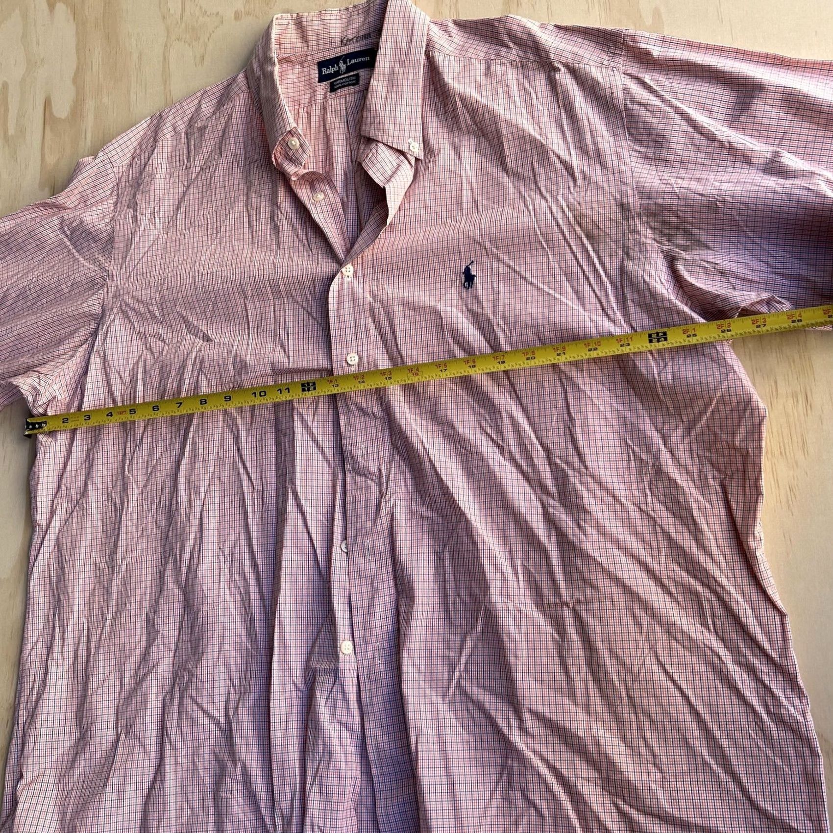 Ralph Lauren Ralph Lauren Yarmouth Shirt Mens XL Pink Check Long Sleeve Button Down Pony Logo Size US XL / EU 56 / 4 - 6 Thumbnail