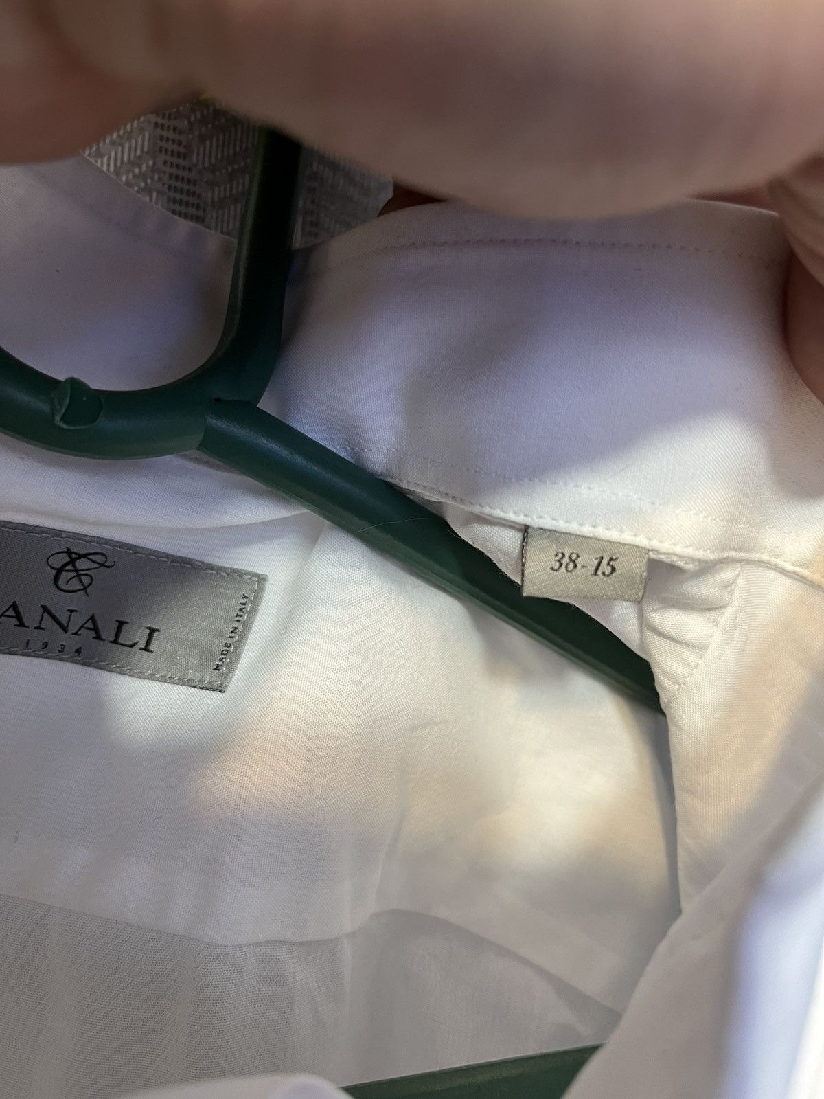 Canali Canali Luxury White Slim Fit Shirt Button Up Made in Italy Size US S / EU 44-46 / 1 - 8 Thumbnail