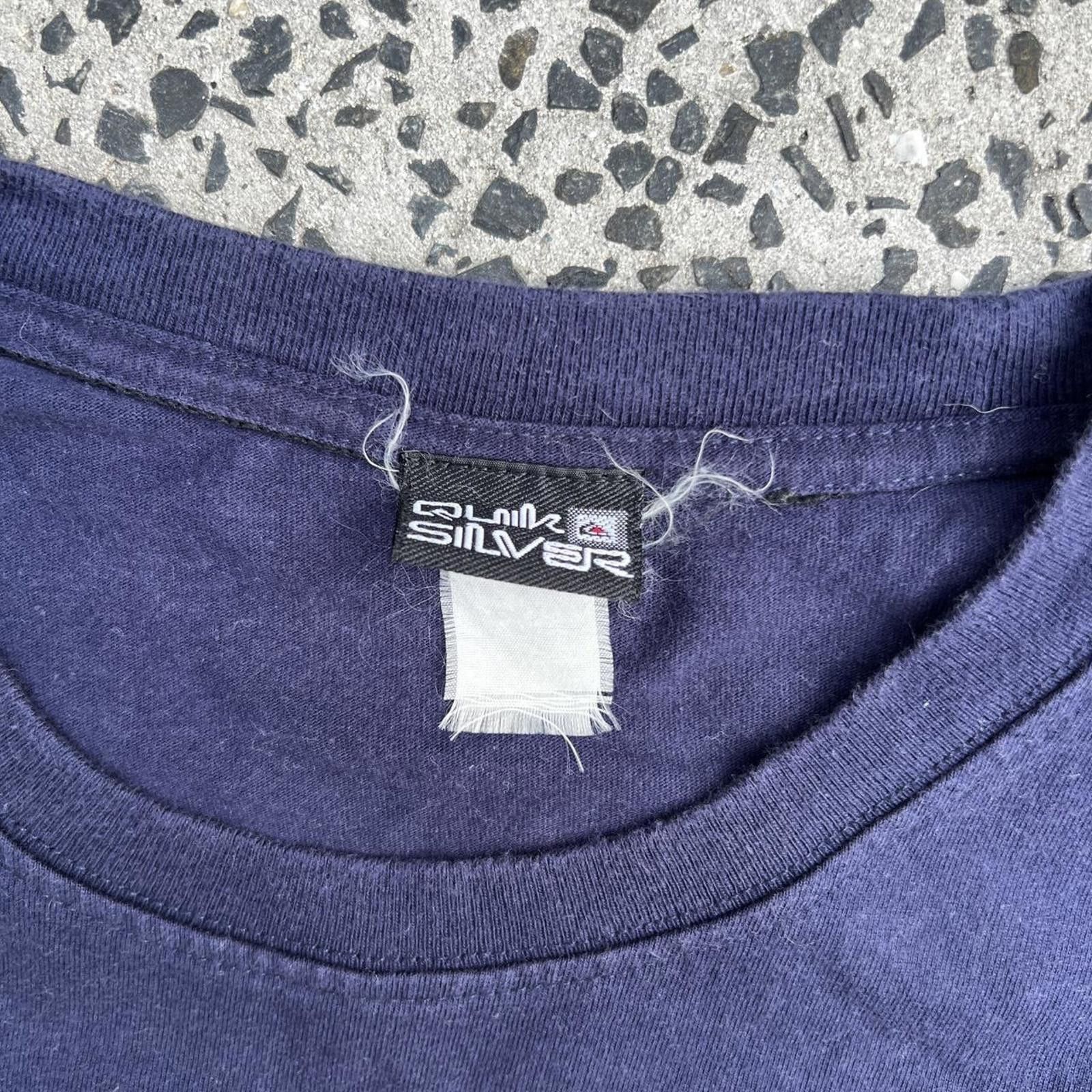 Quiksilver Quiksilver Men's Navy and Blue Tshirt Size US L / EU 52-54 / 3 - 4 Thumbnail